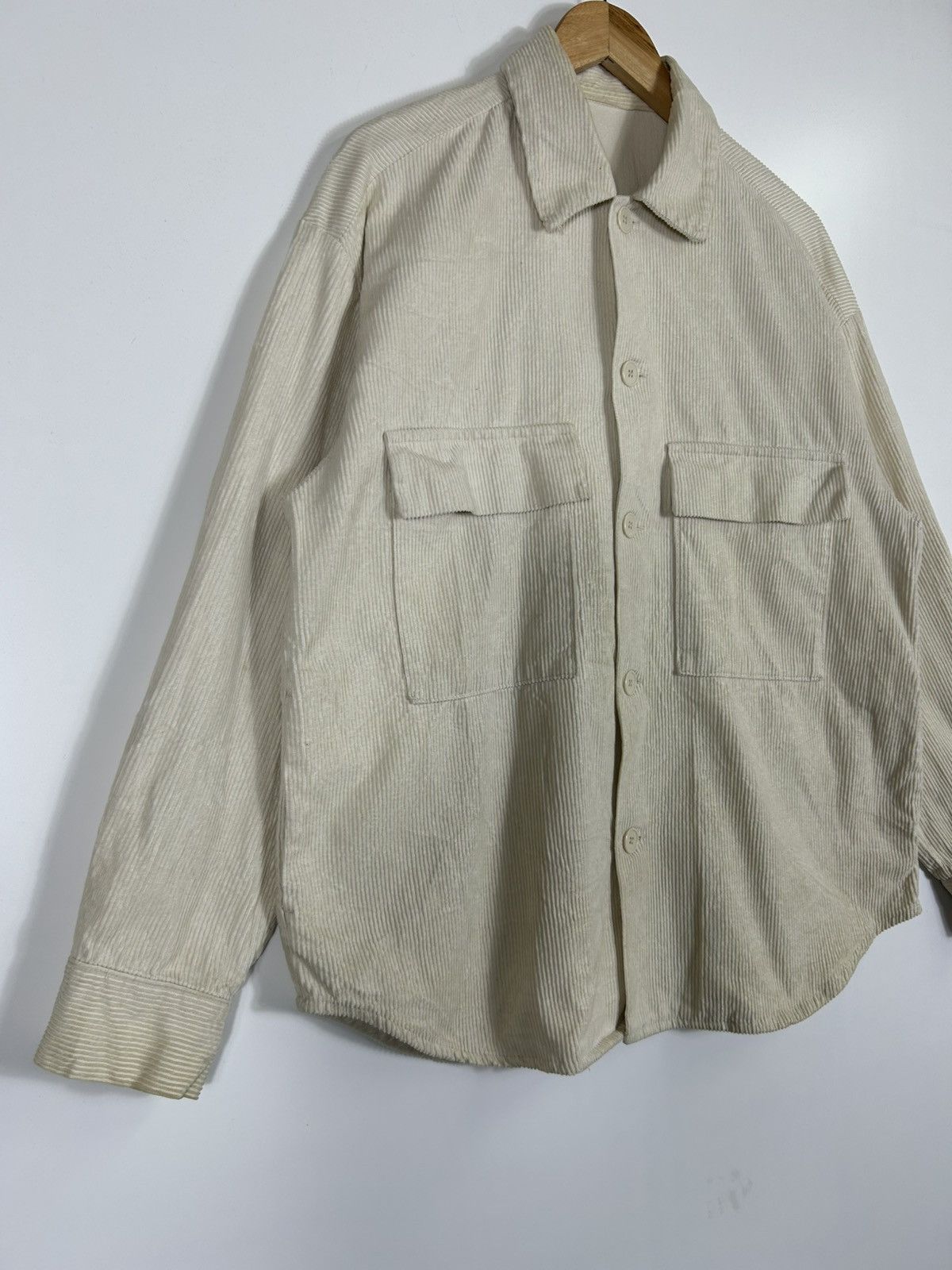 GU × Japanese Brand 🔥GU Corduroy Button Baggy Chore Shirt Jacket Size US M / EU 48-50 / 2 - 2 Thumbnail