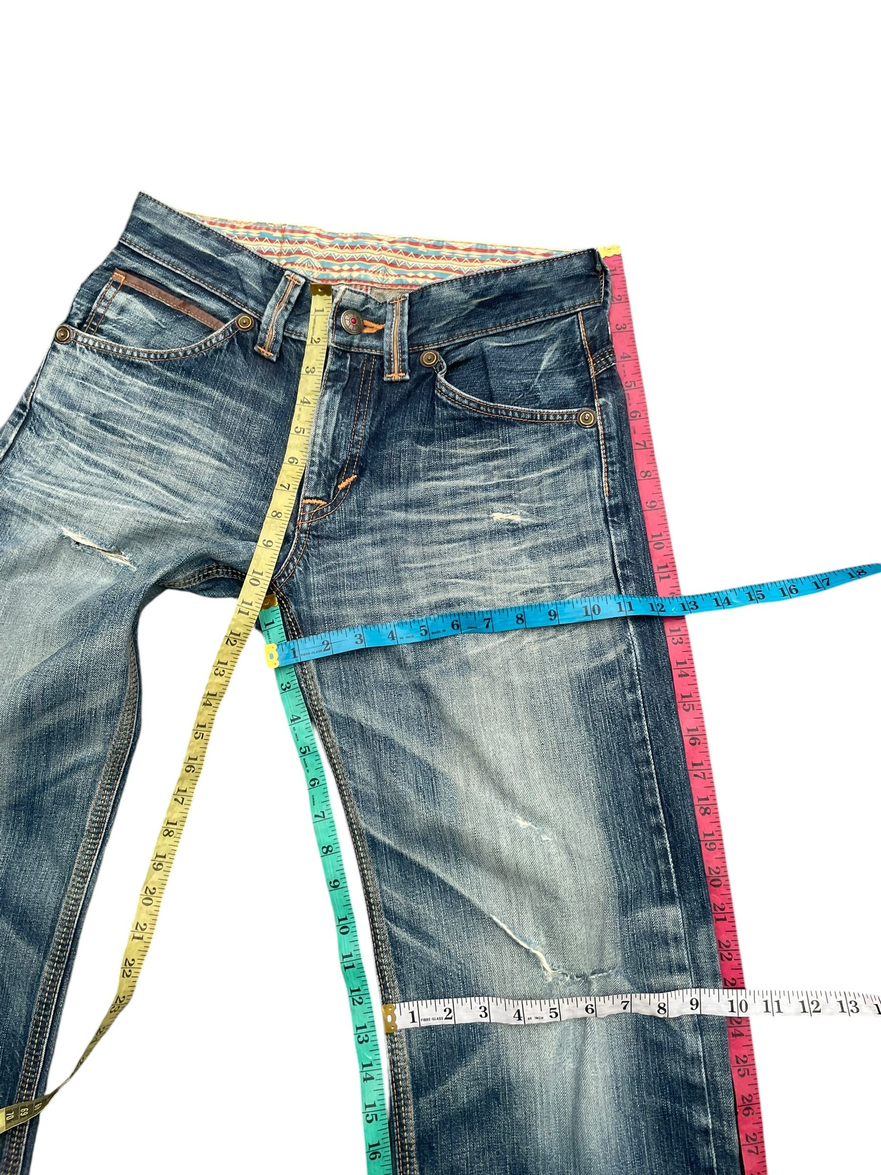 Edwin Japan Vintage Edwin 444XVS Distresed Jeans Size US 33 - 10 Thumbnail