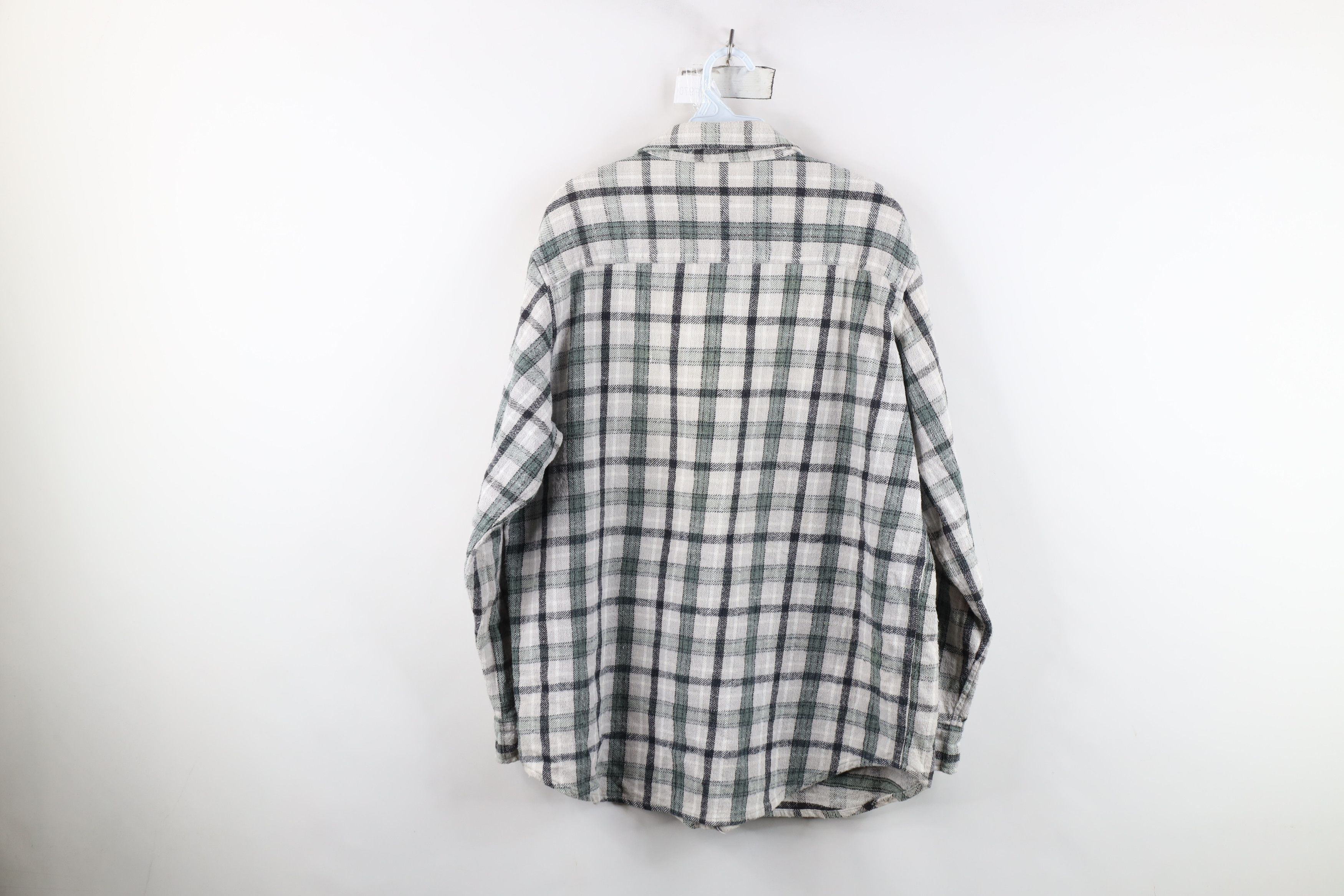 Vintage Vintage 90s Streetwear Flannel Collared Button Shirt Size US L / EU 52-54 / 3 - 12 Thumbnail