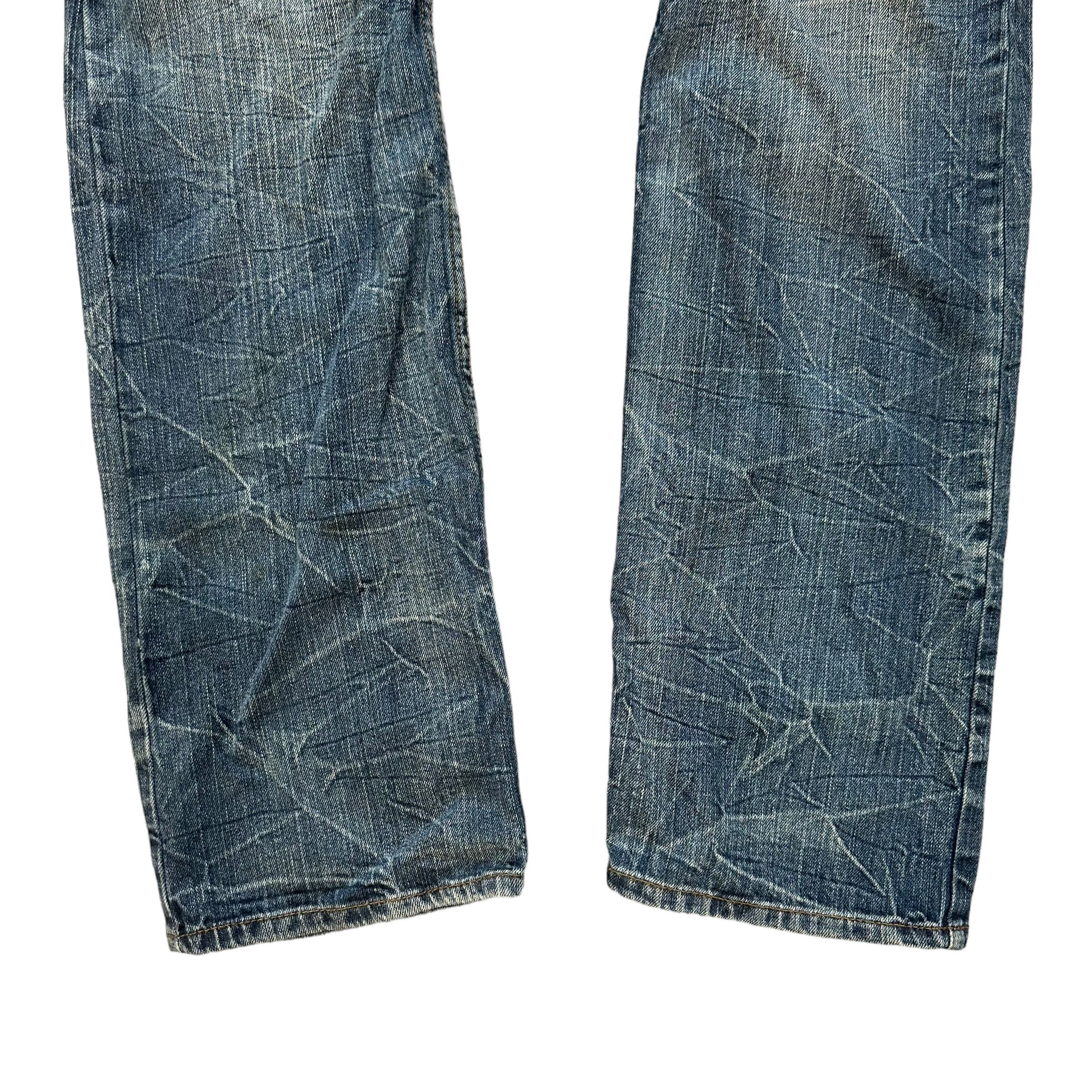 Japanese Brand DOMINATE Handcraft Jeans Double Waist Denim Pant #9108-57 Size US 34 / EU 50 - 5 Thumbnail