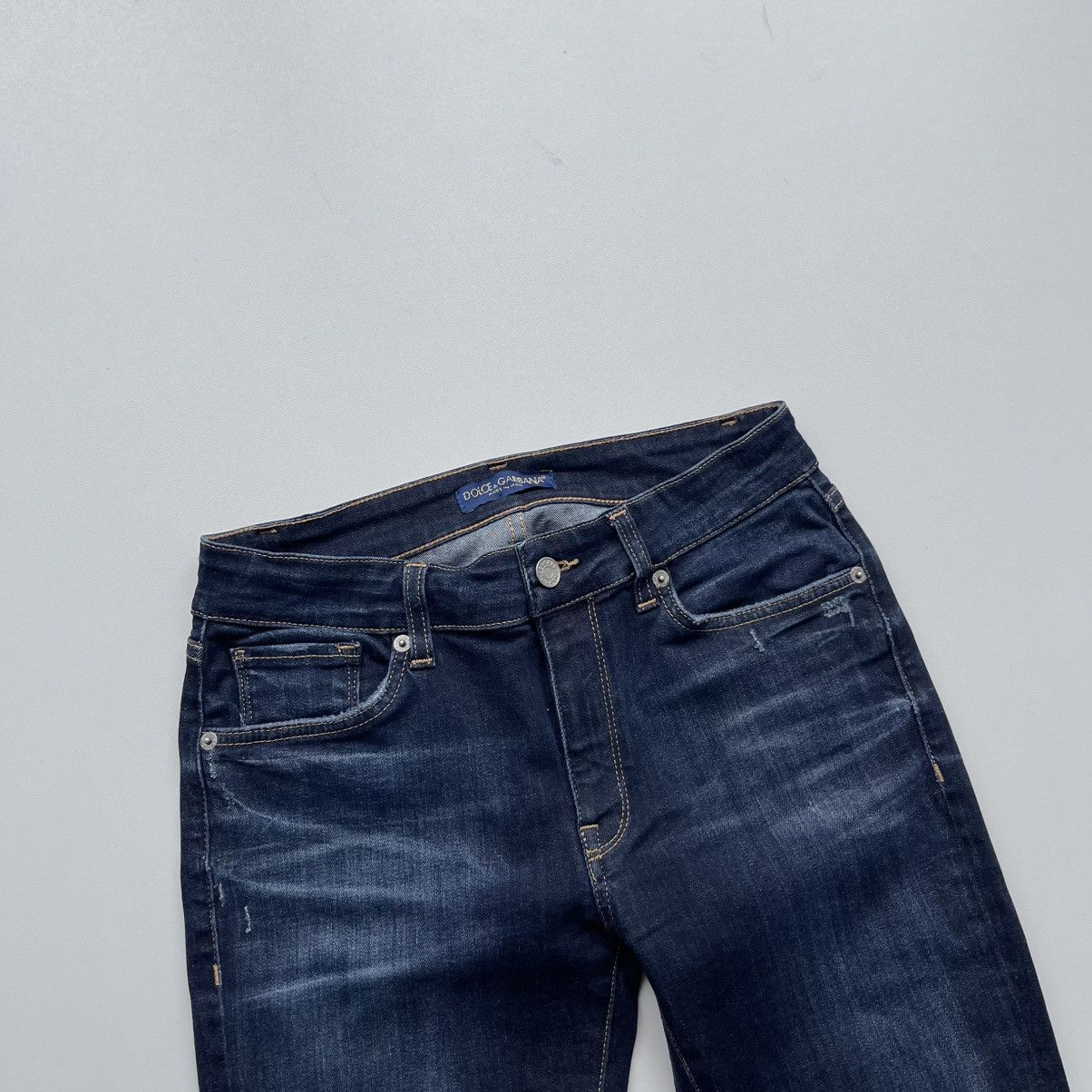 Dolce & Gabbana Dolce & Gabbana Women’s Collection Distressed Straight Jeans Size 28" / US 6 / IT 42 - 2 Thumbnail