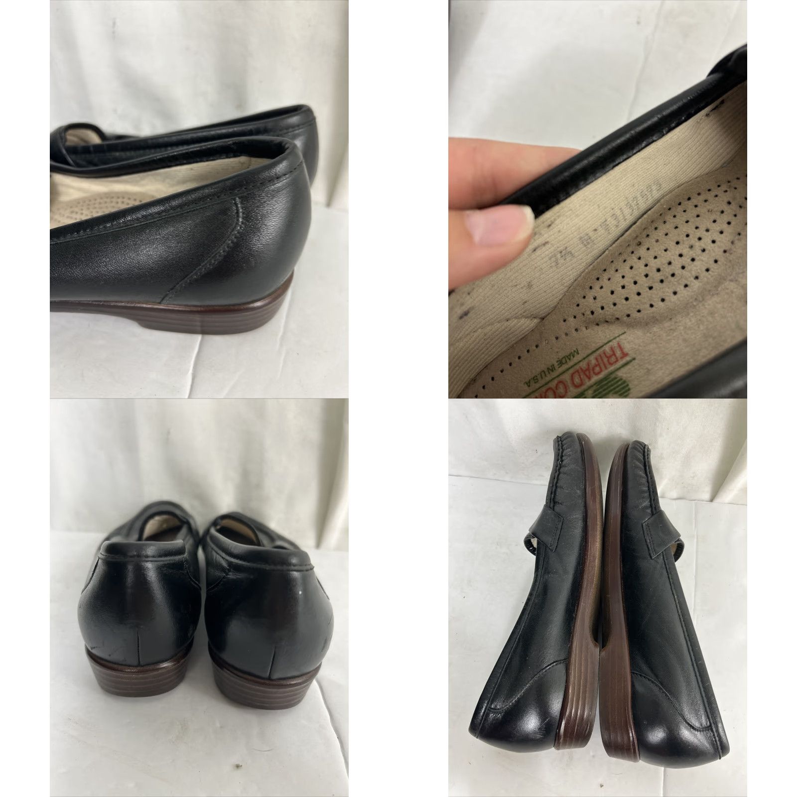 SAS SAS Penny Loafers Womens 7.5 M Black Leather Flat Slip On Penny Loafers SAS 7.5 M Black Women Flat Shoes Size US 8 / IT 38 - 8 Thumbnail