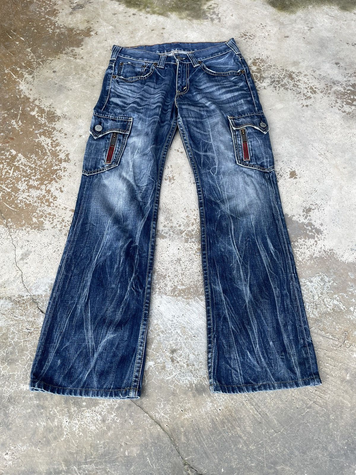 Levi's Vintage Levis Denim Cargo Flare Jeans Size US 32 / EU 48 - 2 Thumbnail