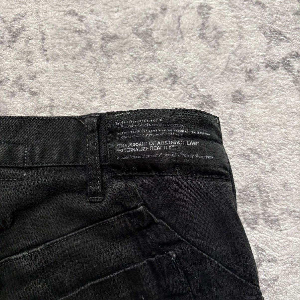 Julius Julius SAMPLE Drop Crotch Tapered Denim Jeans Black Size US 32 / EU 48 - 11 Thumbnail