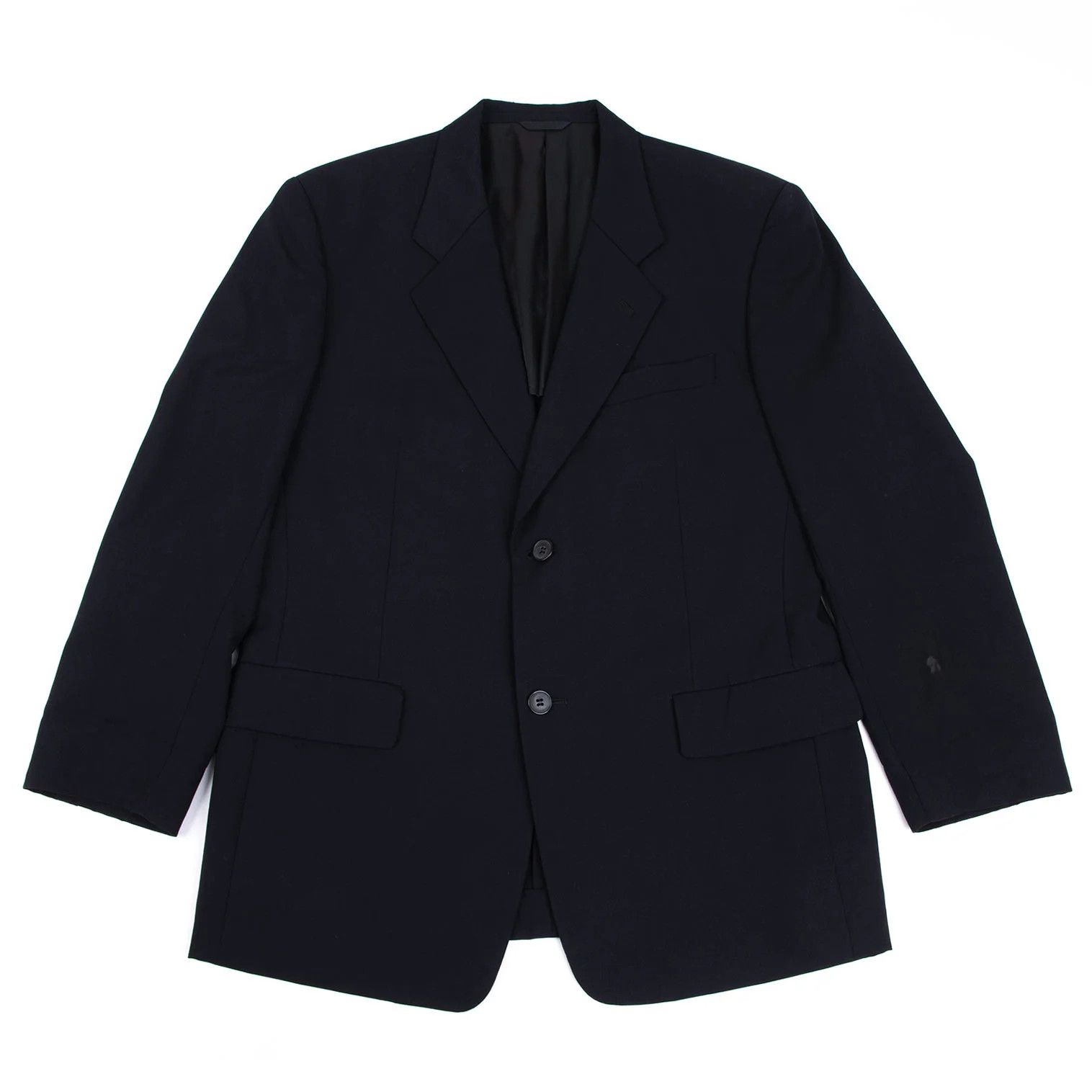 Yohji Yamamoto Yohji Yamamoto DURBAN Wool Tailored Jacket Navy M Size US M / EU 48-50 / 2 - 1 Thumbnail