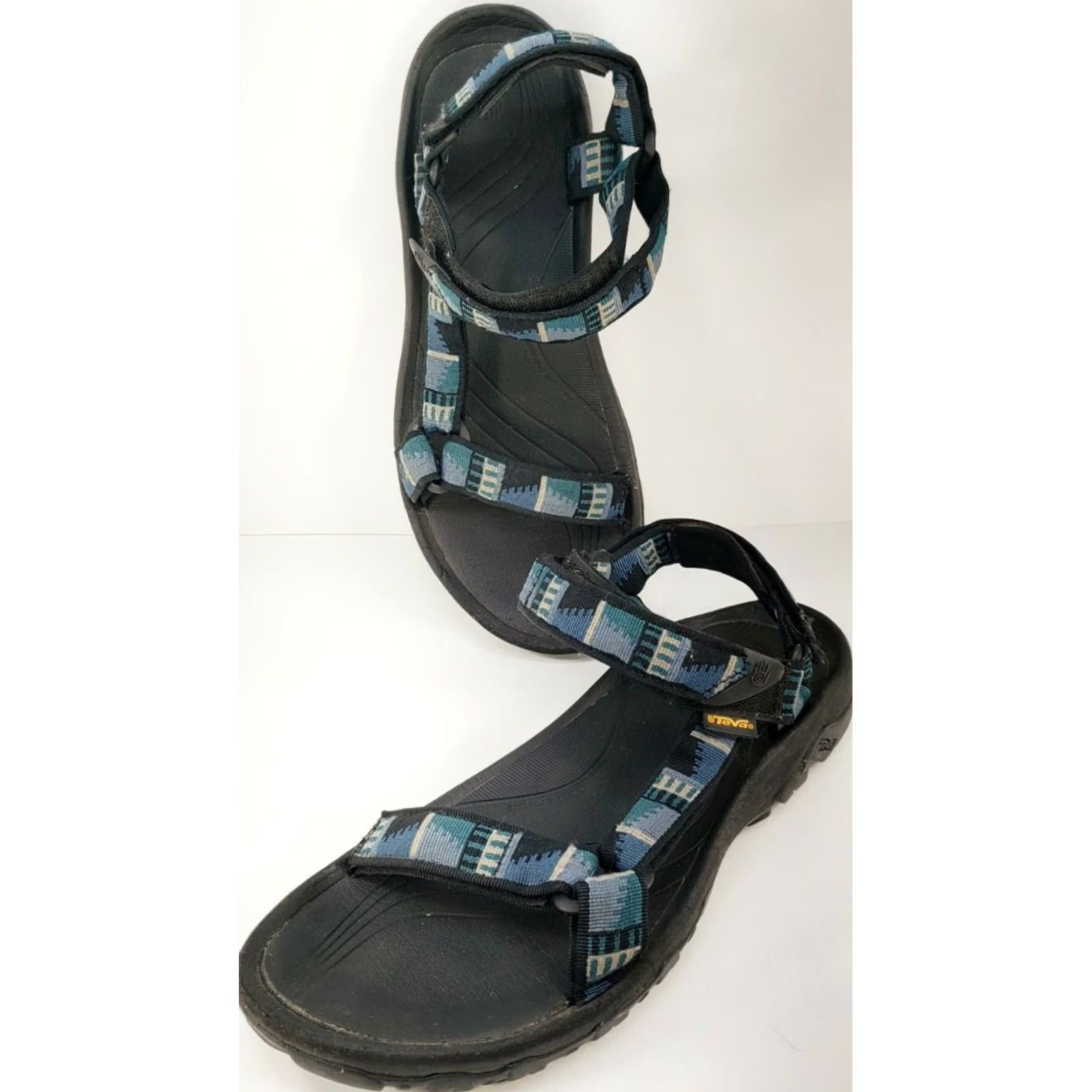 Teva Teva Hurricane XLT M Peaks Blue Gray Multicolor Geometric Pattern Sandal 11 Mens 4156 Size ONE SIZE - 4 Thumbnail