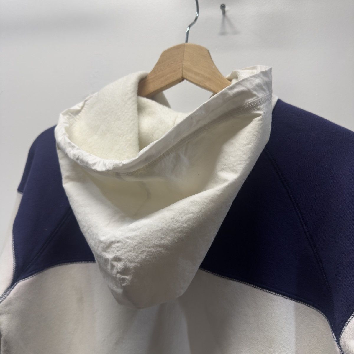 Polo Ralph Lauren 90s Polo Ralph Lauren White Navy Hoodie RRL ERL Chrome Size US M / EU 48-50 / 2 - 7 Thumbnail