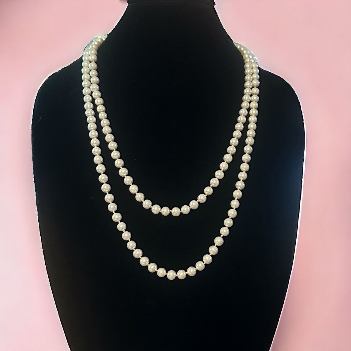Other Long glass pearl necklace Size ONE SIZE - 1 Thumbnail