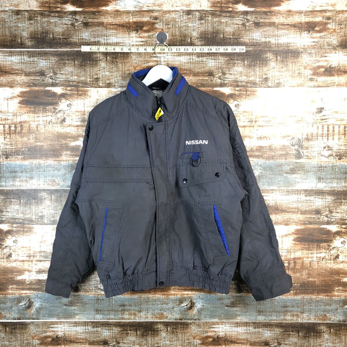 Japanese Brand D Alta Nissan Grey vintage Bombers Jacket #A2212 Size US M / EU 48-50 / 2 - 1 Thumbnail