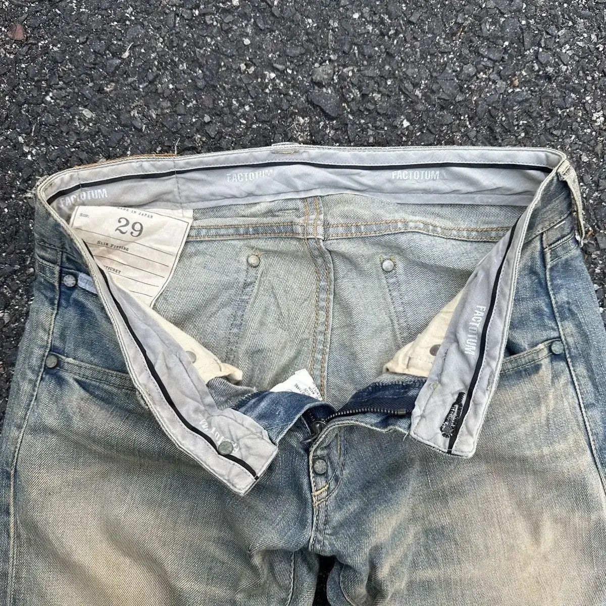 FACTOTUM 💥STEALS💥FACTOTUM JEANS REDLINE HIDDEN RIVET SELVEDGE PANTS Size US 29 - 11 Thumbnail