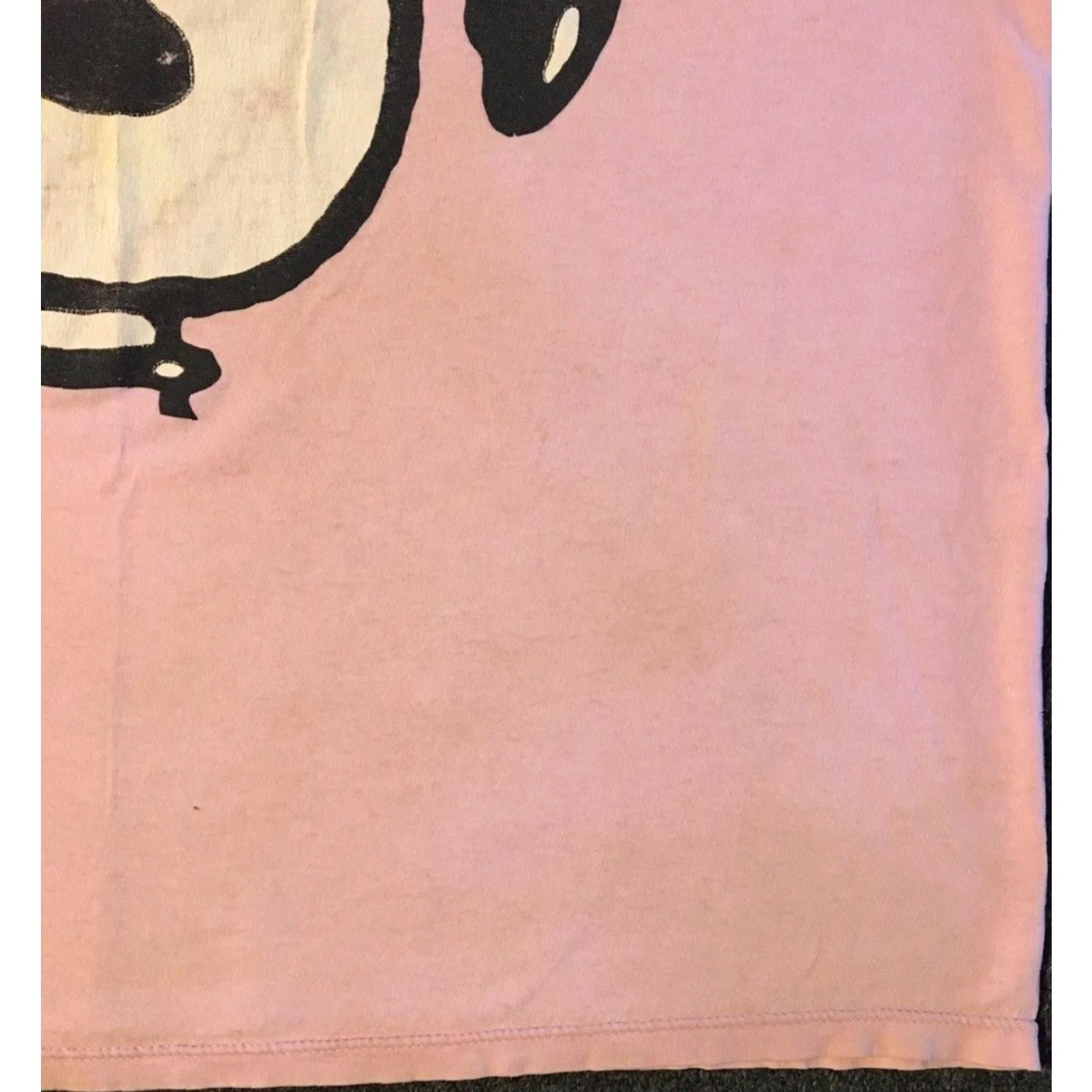 Peanuts VINTAGE Snoopy 90s Faded Distressed Big Face Sleeping Shirt Peanuts Cartoon Funny TV Shirt Unisex Adults Pink One Size Short Sleeve Char​​lie Brown Size US M / EU 48-50 / 2 - 4 Thumbnail