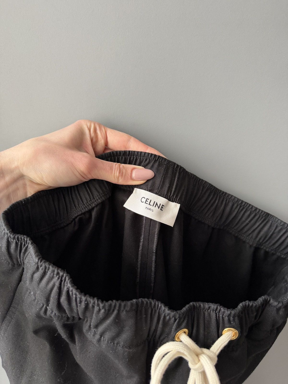 Celine Celine Cargo Cotton Pants in Black Size 24" / US 00 / IT 34 - 6 Thumbnail