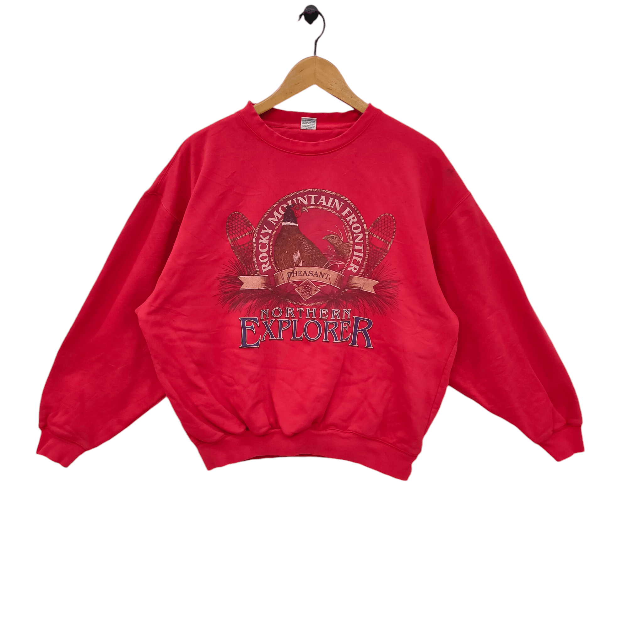 Vintage Vintage 90s Rocky Mountain Frontier Pheasant Sweatshirt Size US M / EU 48-50 / 2 - 1 Thumbnail
