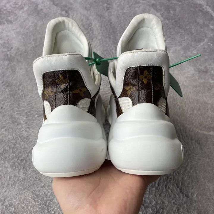 Louis Vuitton Louis Vuitton Archlight White Low-Top Sneakers -2508 Size US 6 / IT 36 - 3 Thumbnail