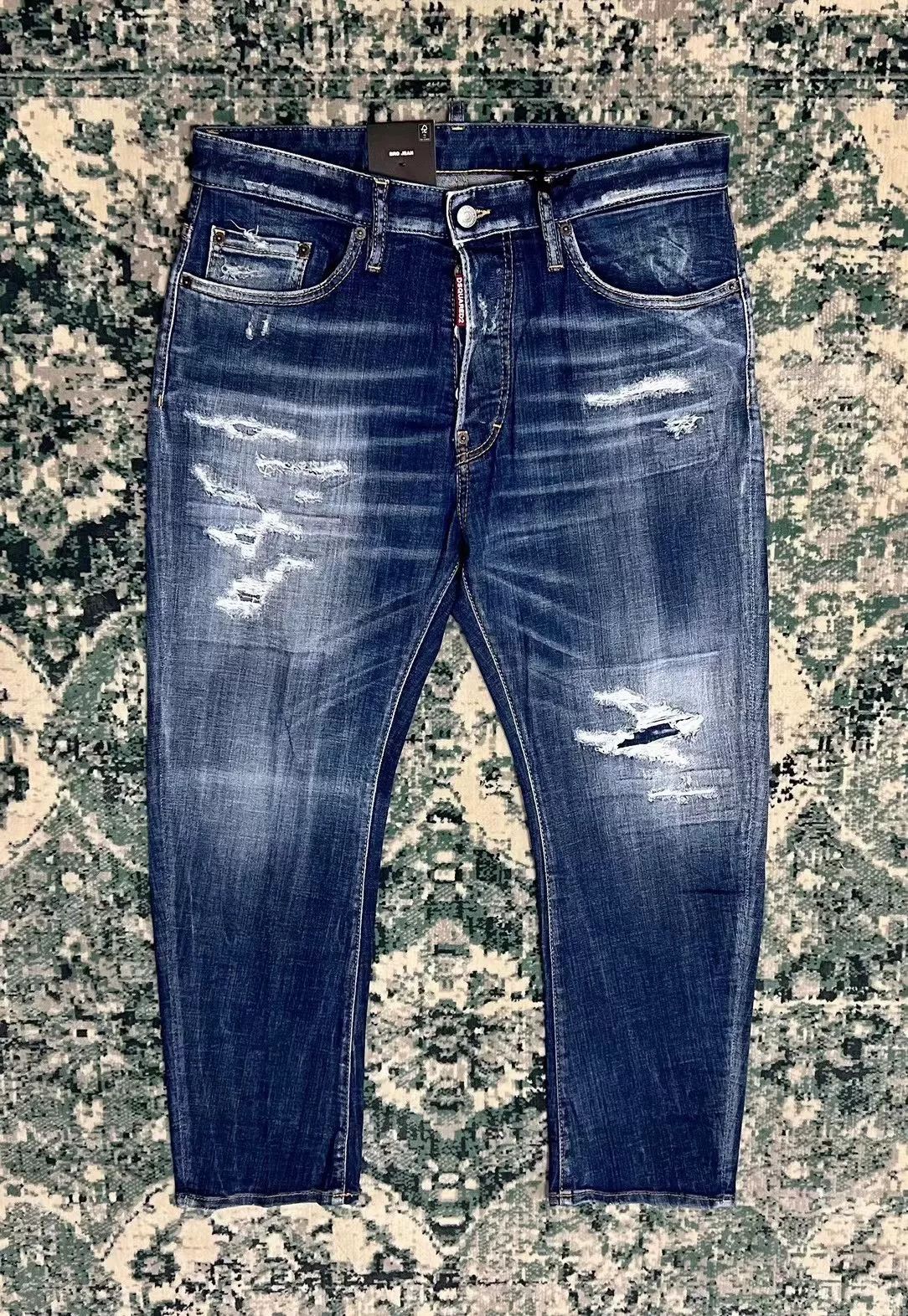 Dsquared2 dsquared2 blue distressed denim pants Size US 31 - 1 Thumbnail