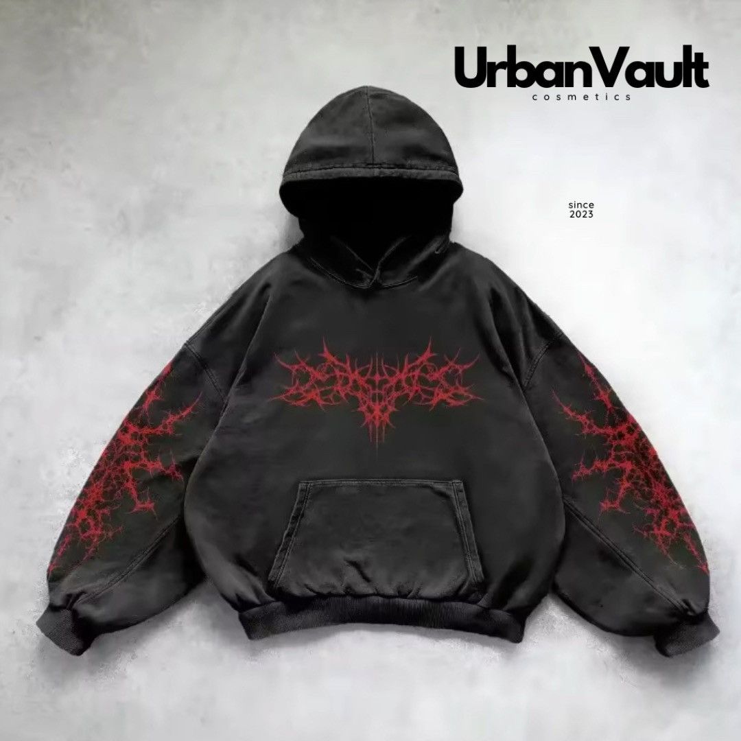 Vintage Streetwear Unsex hoodie Size US XL / EU 56 / 4 - 3 Thumbnail