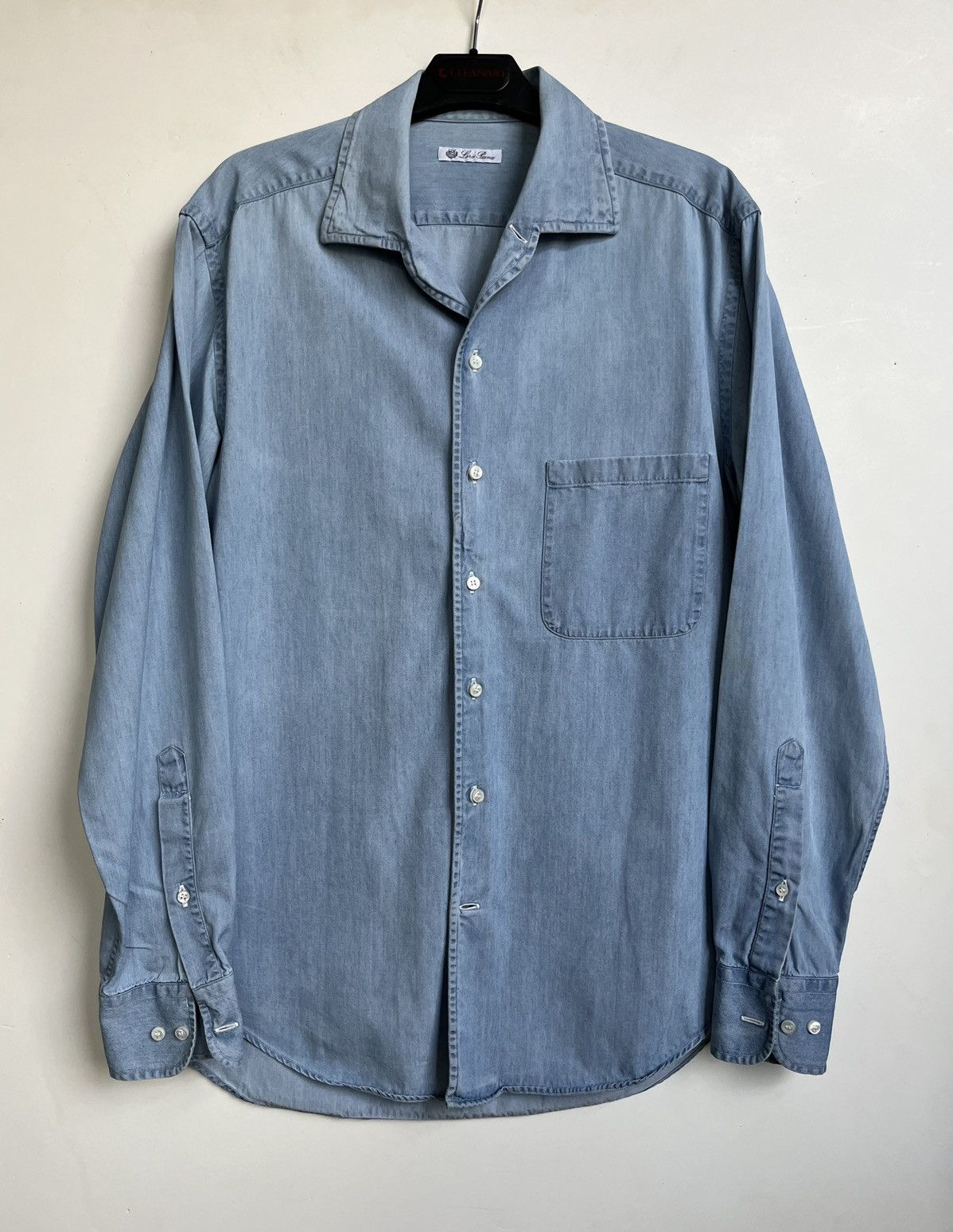 image of Loro Piana Casual Denim Shirt in Blue, Men's (Size XS)