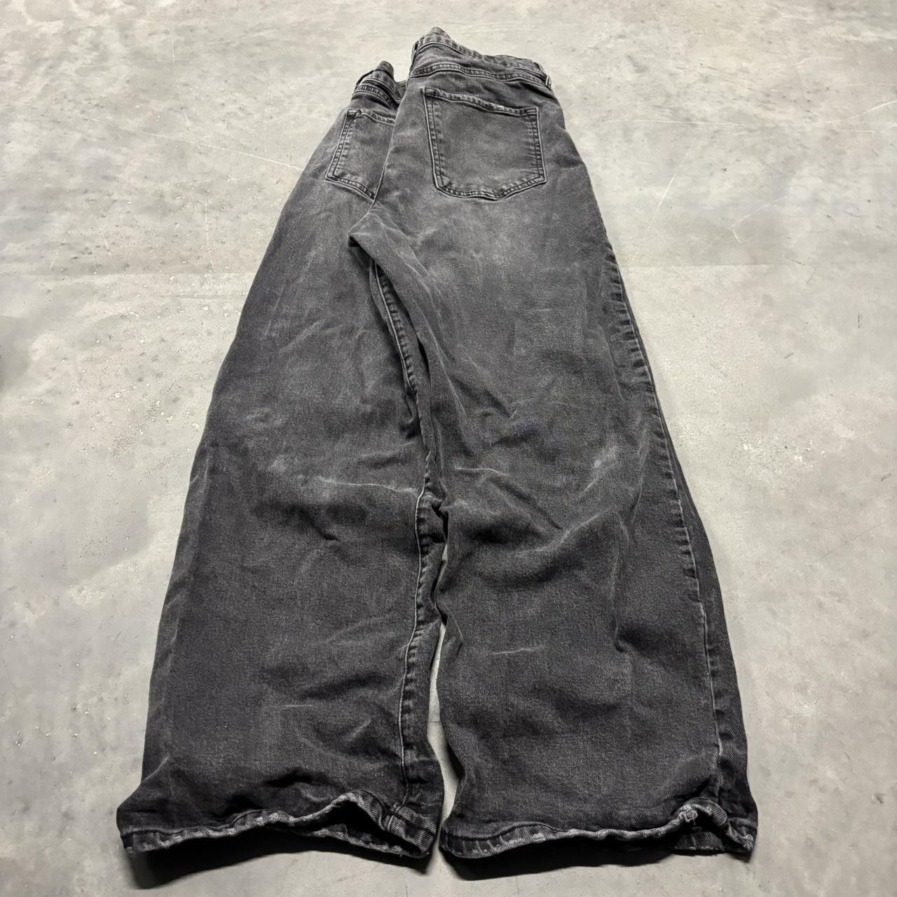 Japanese Brand × Vintage Crazy Vintage Y2K/2000s Grunge Faded Black Denim Jeans! Size US 30 / EU 46 - 4 Thumbnail
