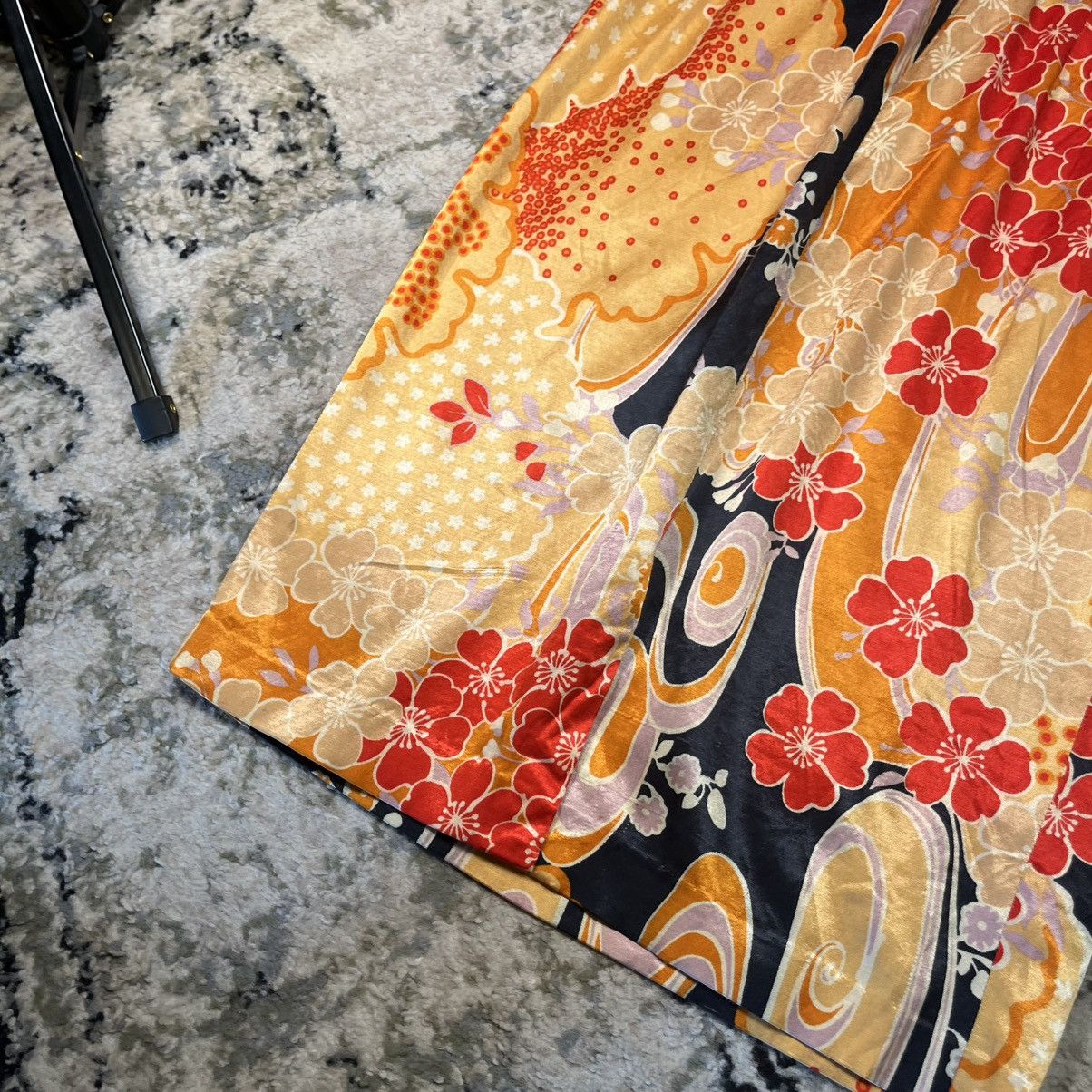Dolce & Gabbana Dolce & Gabbana Dress 2000s Archive Y2K Floral Kimono Satin Size M / US 6-8 / IT 42-44 - 14 Thumbnail