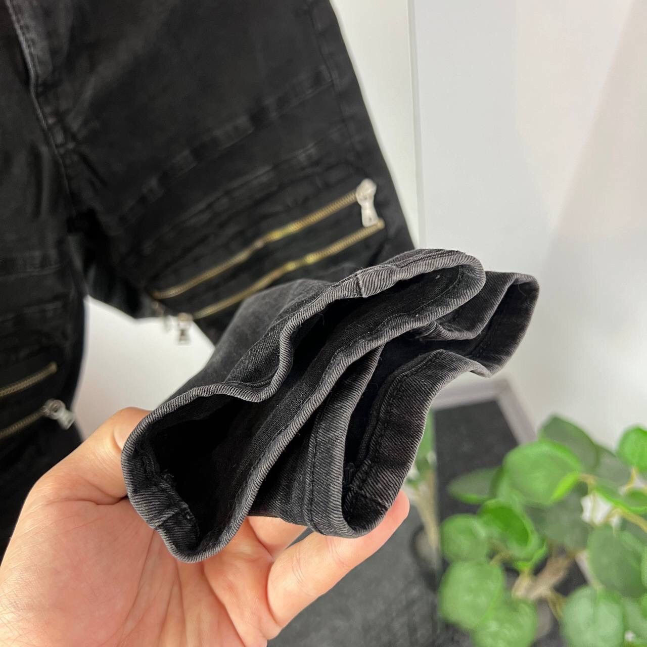 20471120 Avant Garde Skinny Pants Denim Y2k Distressed Black Jean Size US 32 / EU 48 - 4 Thumbnail