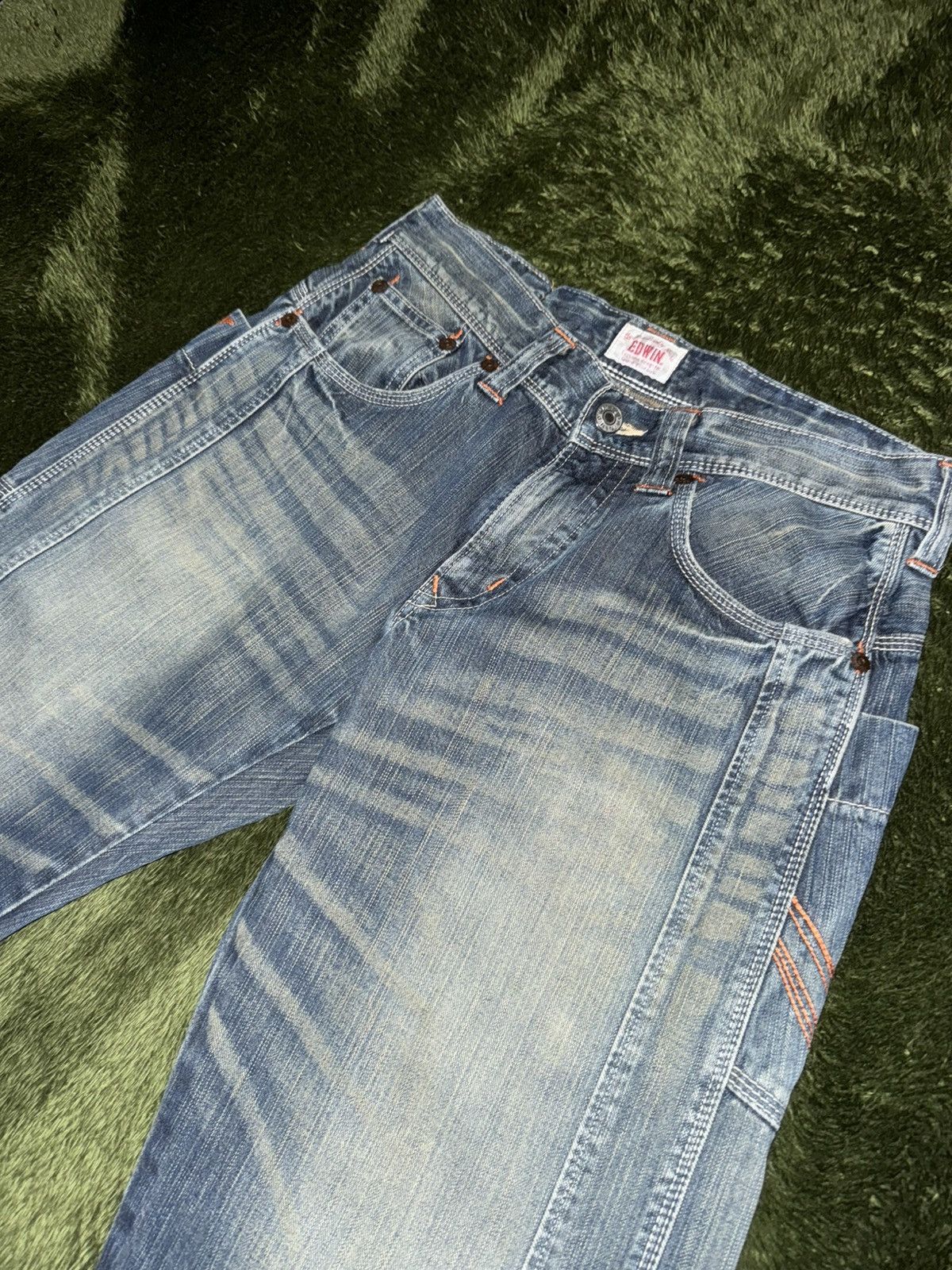 Edwin [32] EDWIN Japan Panel Detail Triple-Stitch Denim Pants Size US 32 / EU 48 - 2 Thumbnail
