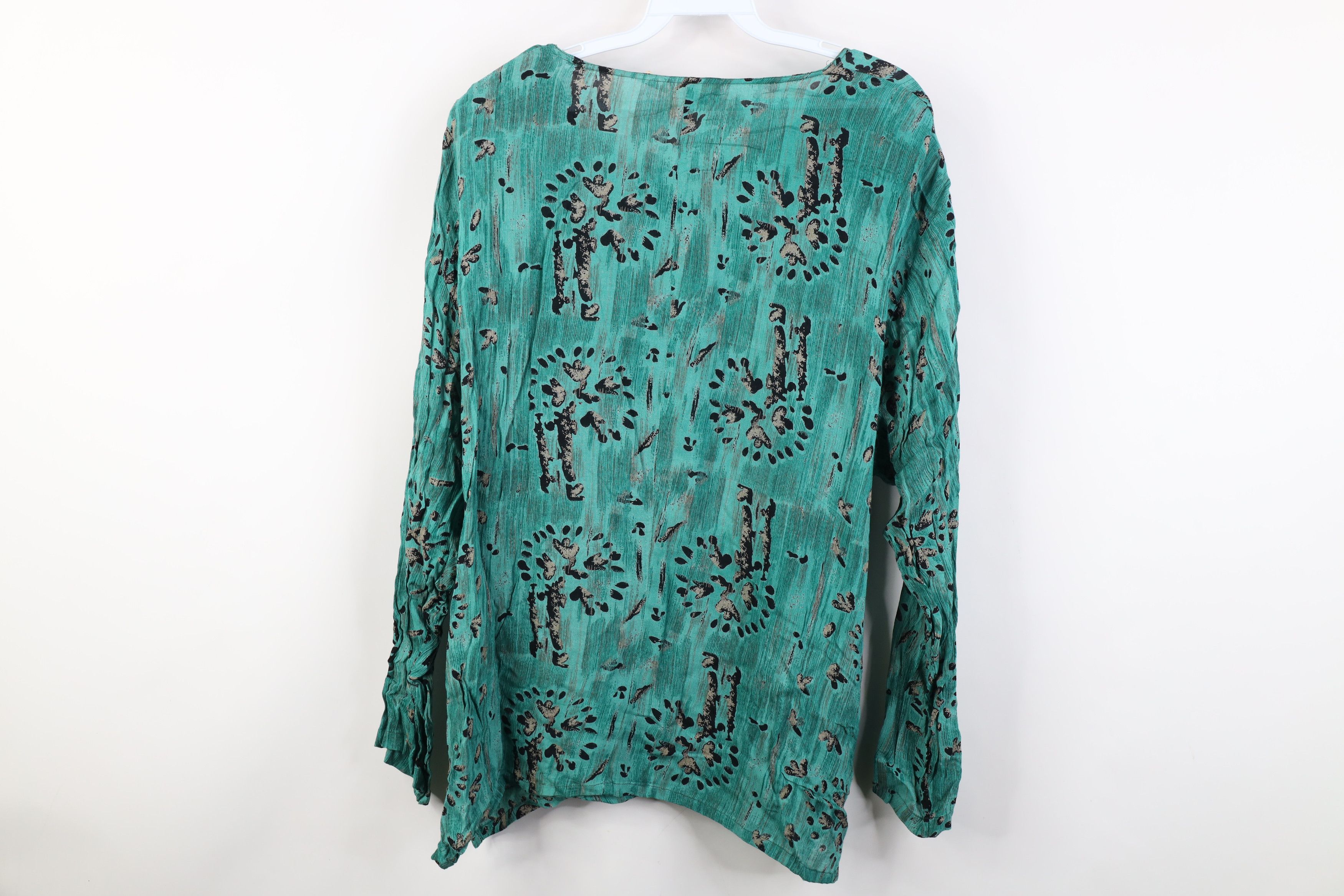 Vintage Vintage 90s Streetwear Baggy Abstract Long Sleeve T-Shirt Size L / US 10 / IT 46 - 7 Thumbnail