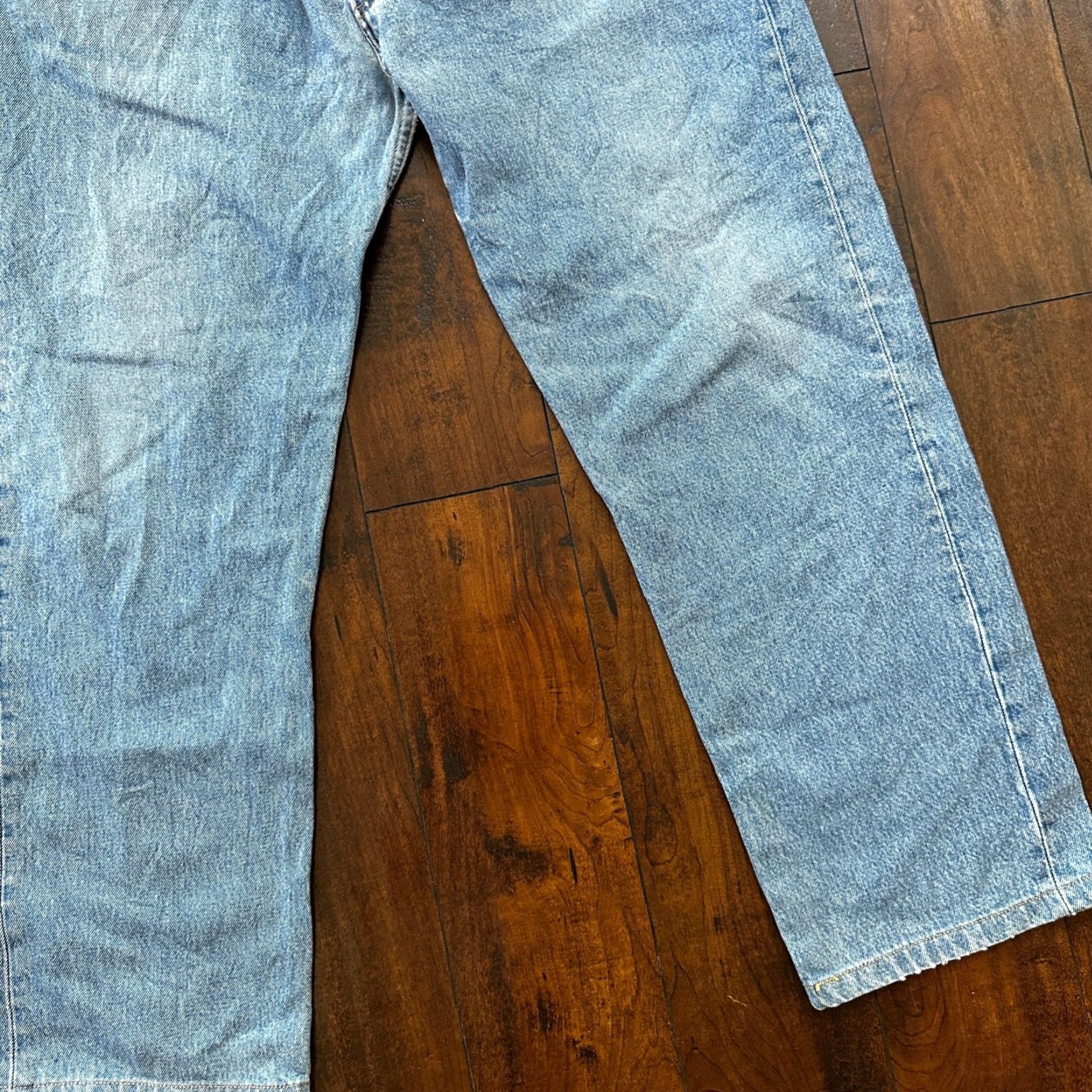 Levi's VINTAGE Levi's 501 90s Straight Leg Jeans 40x36 Light Wash Denim Men Size US 40 / EU 56 - 3 Thumbnail