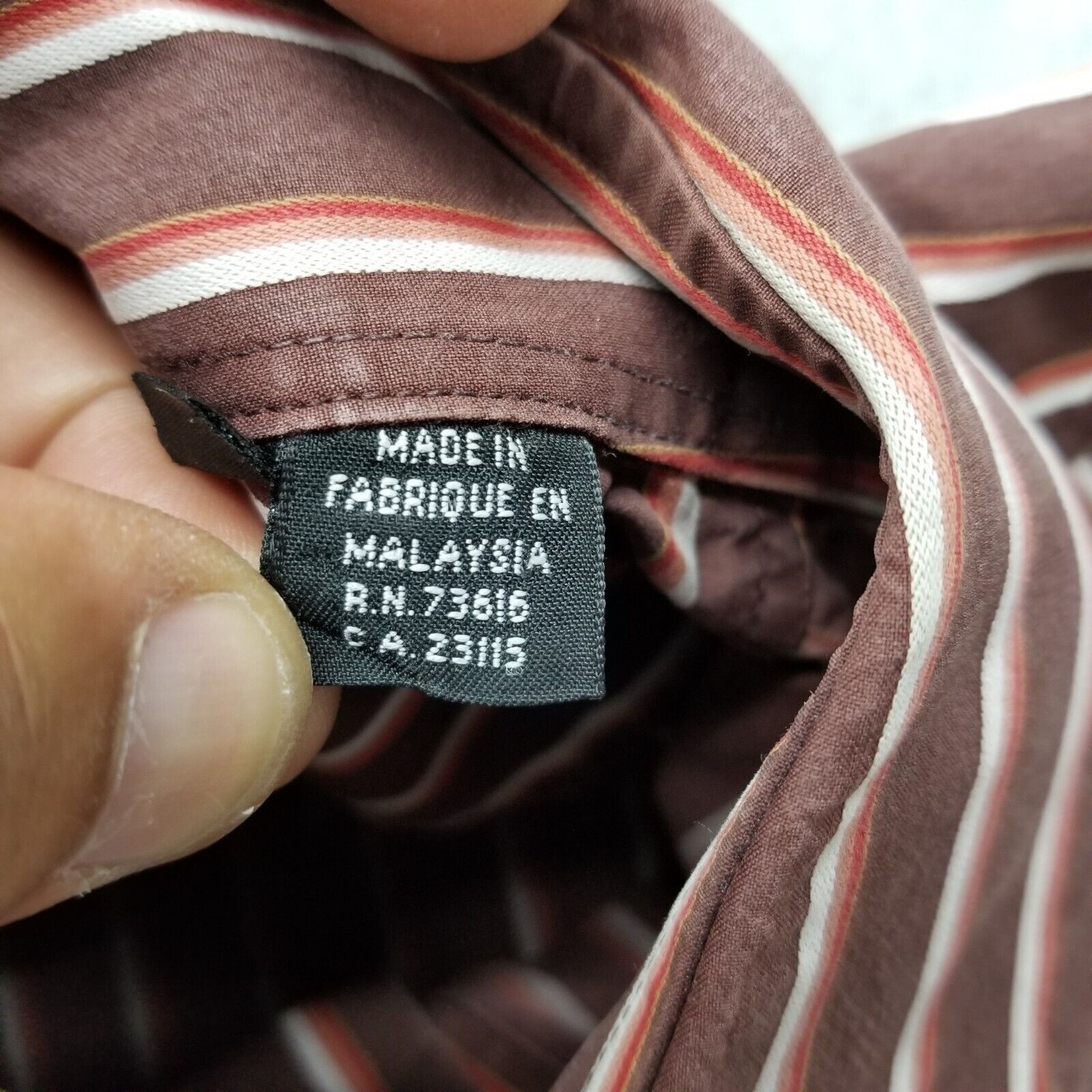 Hugo Boss Boss Shirt Mens Striped Button Up Long Sleeve Pocket Size US S / EU 44-46 / 1 - 8 Thumbnail
