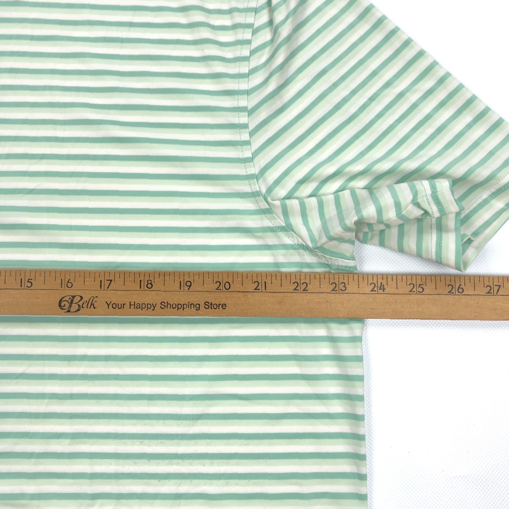 Southern Tide Southern Tide brrr° Polo Shirt Men XL Green White Striped Performance Shirt Polo Shirt Size US XL / EU 56 / 4 - 5 Thumbnail