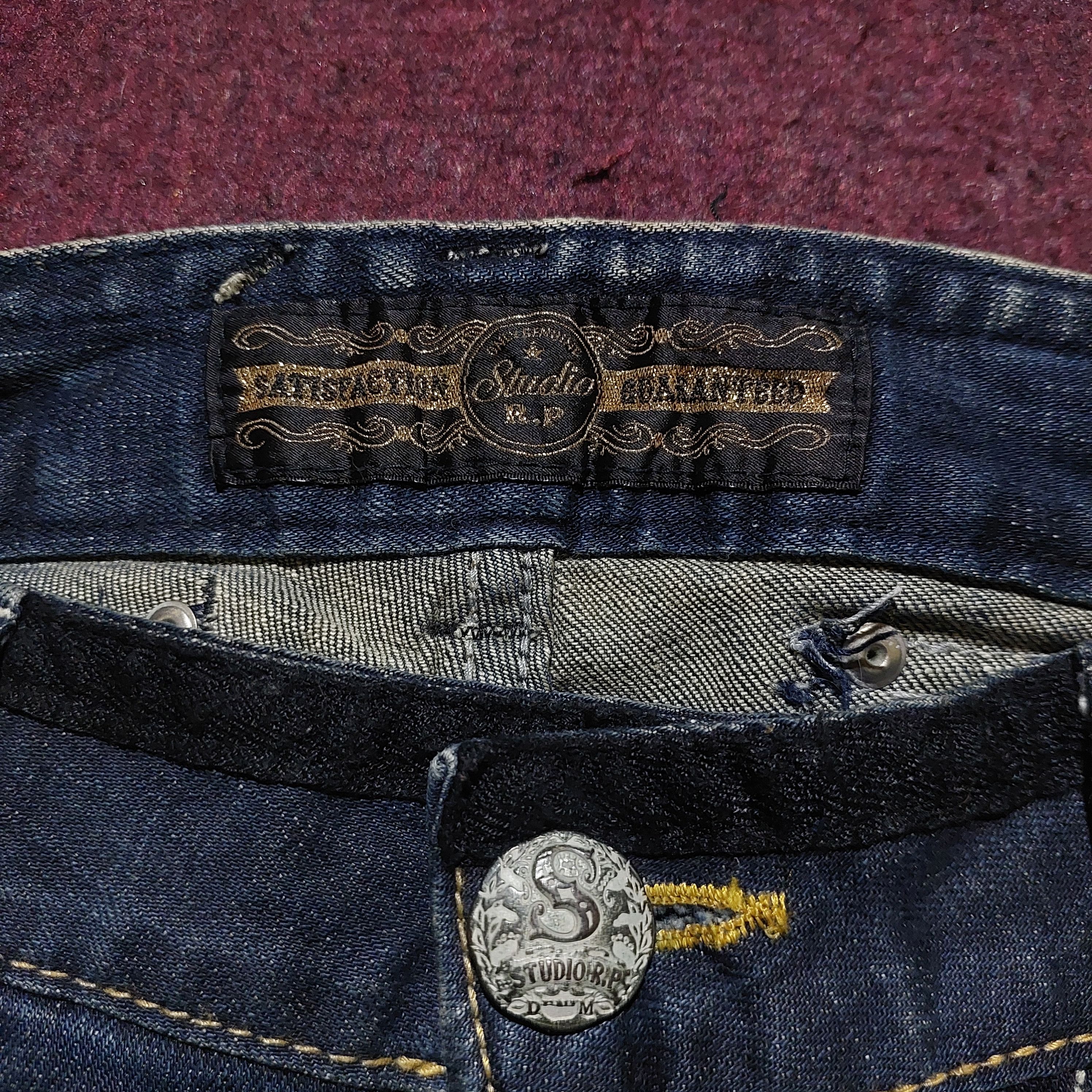 Hysteric Glamour Studio R.P Butterfly Embroidered Studded bootcut Denim Size US 32 / EU 48 - 12 Thumbnail