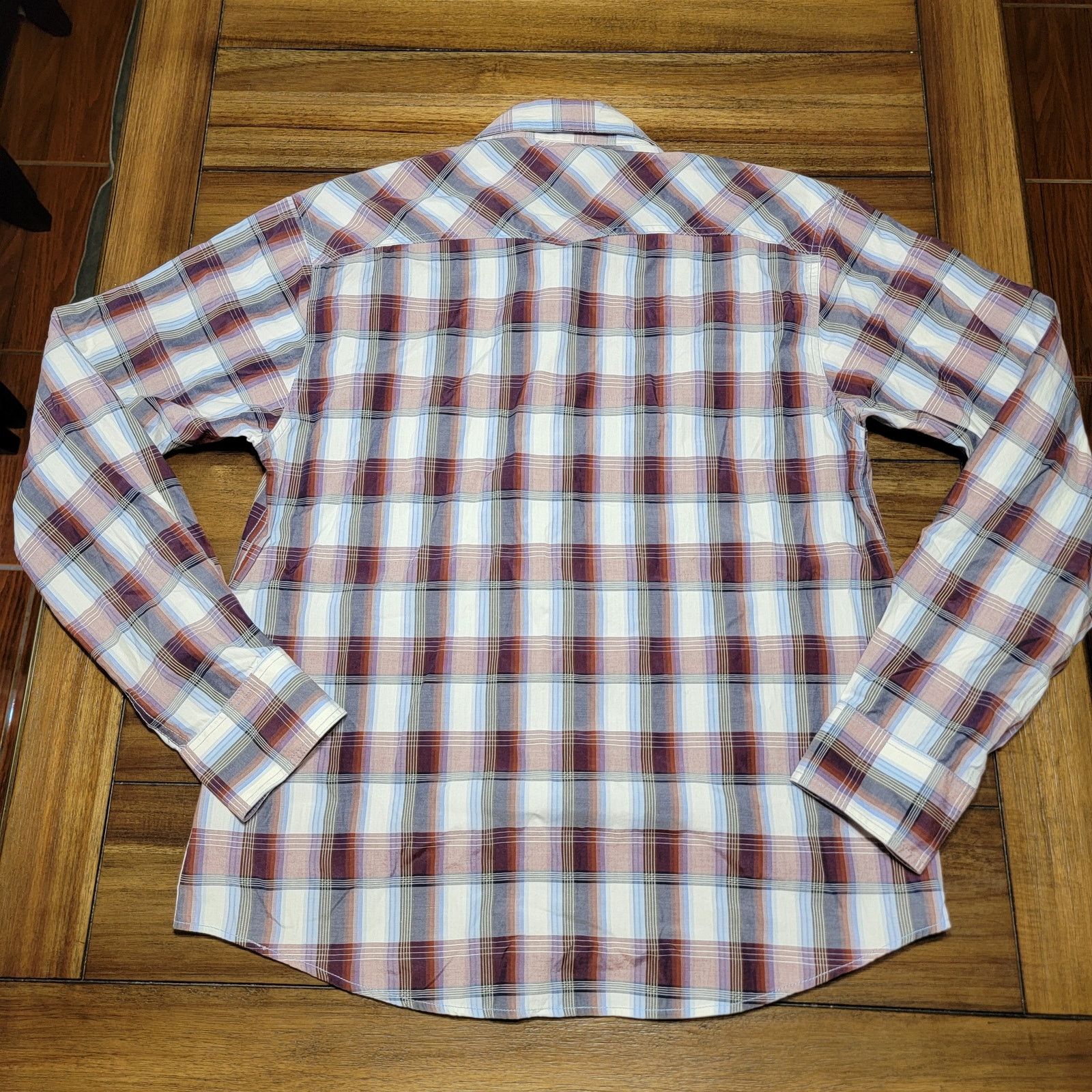 Other Muskogee LS Maroon Plaid Pearl Snap Western Shirt - Size XL Size US XL / EU 56 / 4 - 4 Thumbnail