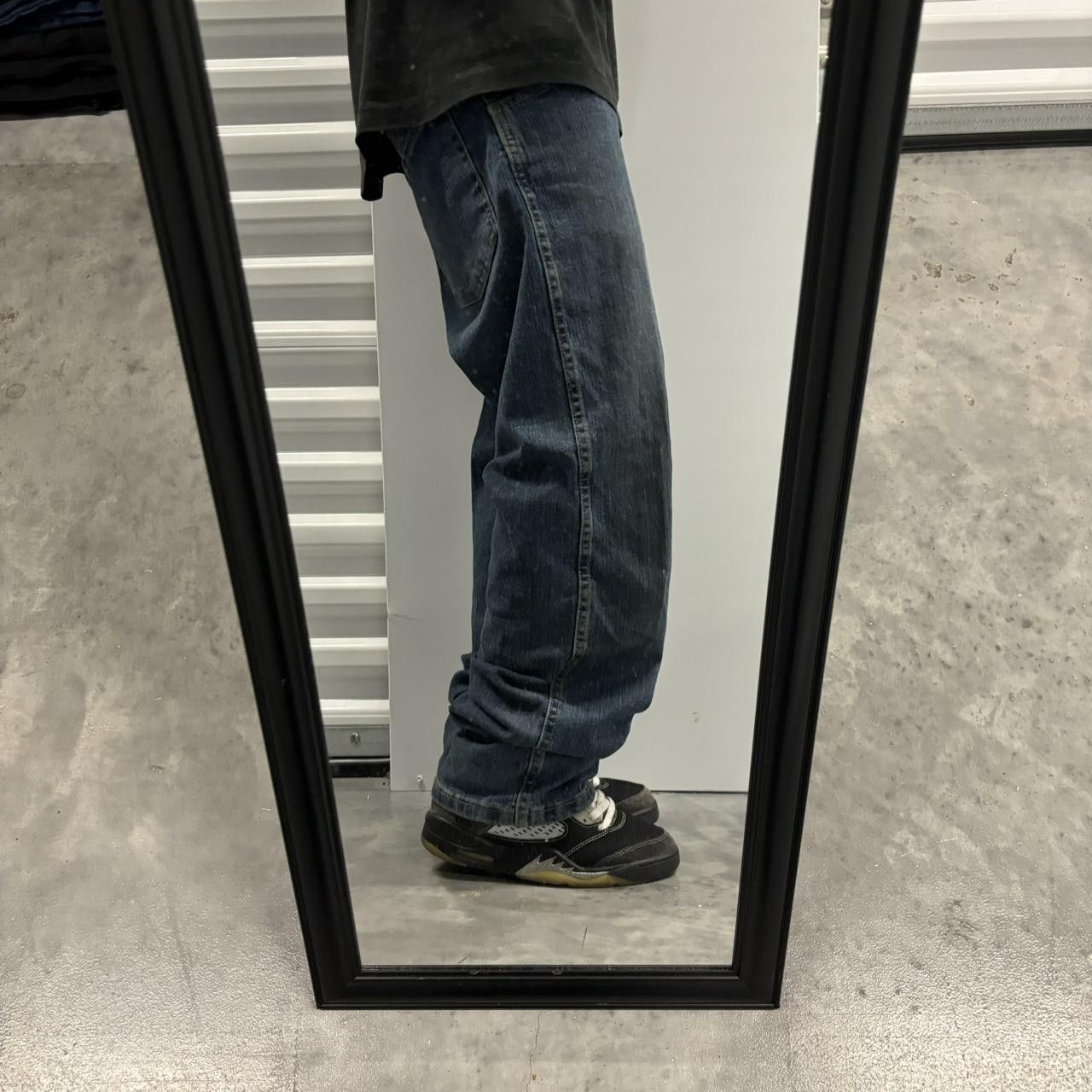 Japanese Brand × Vintage Crazy Vintage Y2K/2000s Grunge Dark Wash Denim Jeans! Size US 34 / EU 50 - 2 Thumbnail