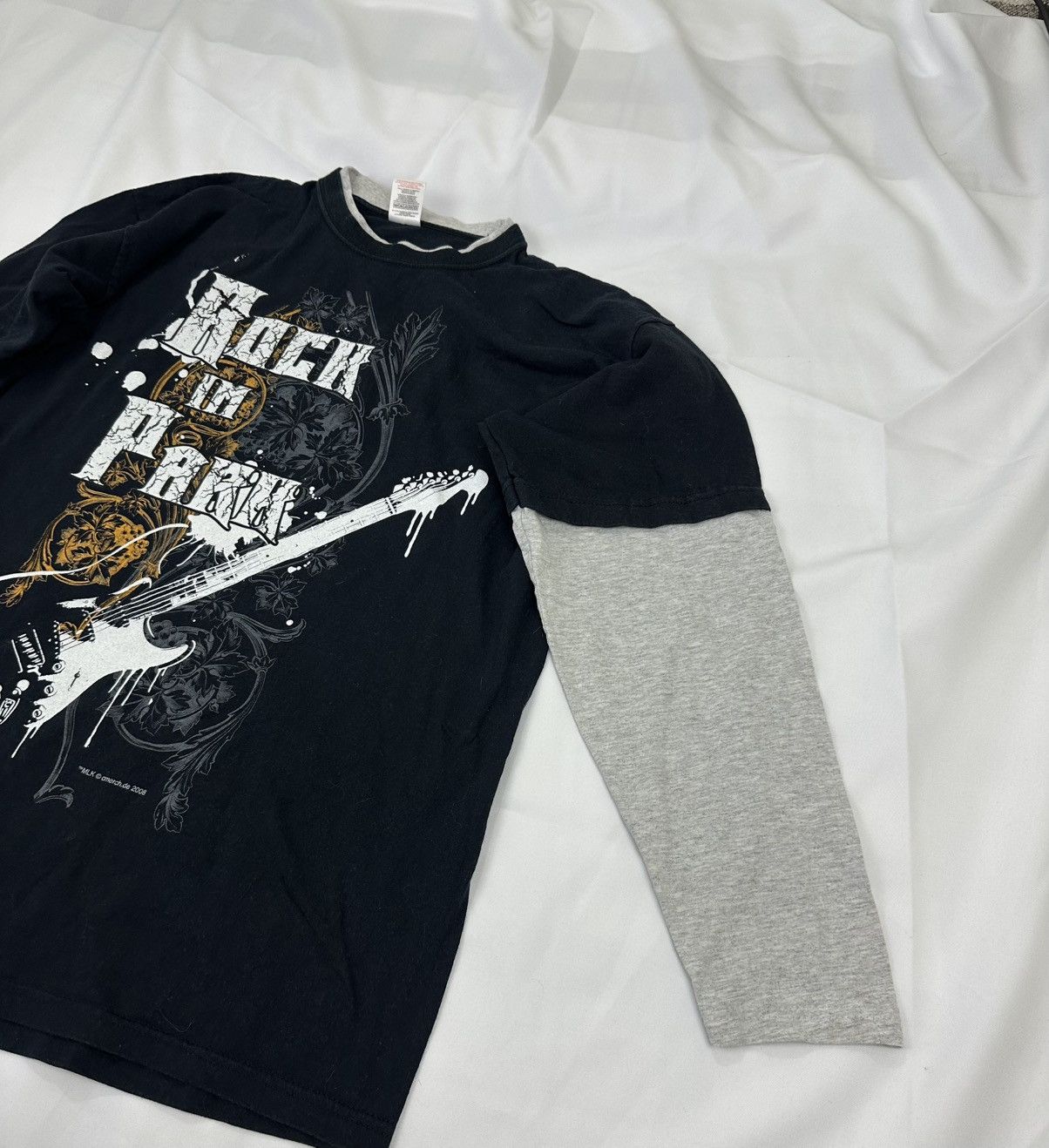 Fruit Of The Loom RARE 2008 Rock Im Park Rock Am Ring Mens Longsleeve 3/4 L Size US L / EU 52-54 / 3 - 4 Thumbnail
