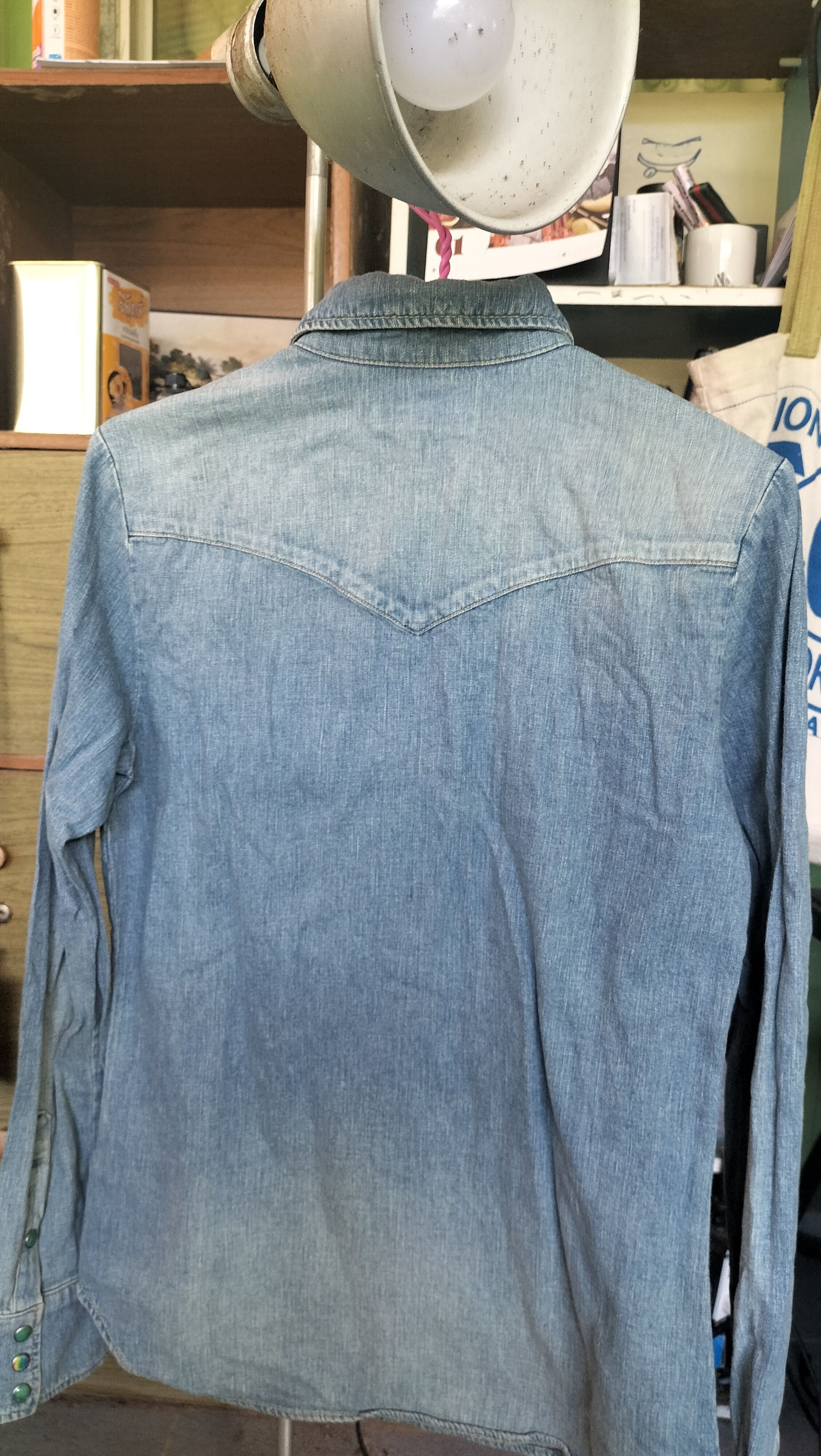 Hysteric Glamour Vintage Hysteric Glamour Denim Arts Shirts Rare Size S / US 4 / IT 40 - 15 Thumbnail