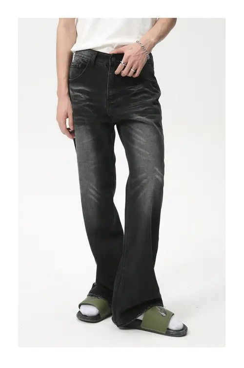 Japanese Brand Washed casual bootcut jeans Size US 31 - 7 Thumbnail