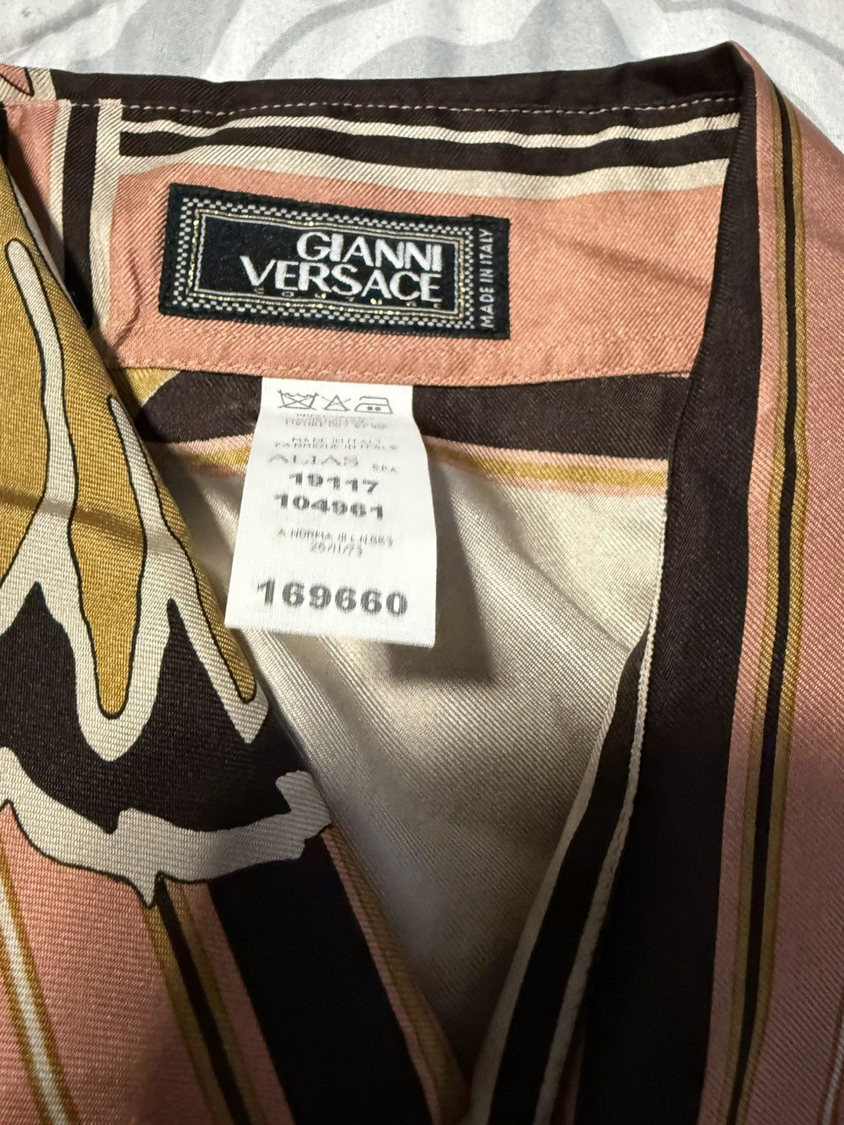 Versace Gianni Versace NWT Floral Geometric Print Shirt Made in Ita Size US L / EU 52-54 / 3 - 5 Thumbnail