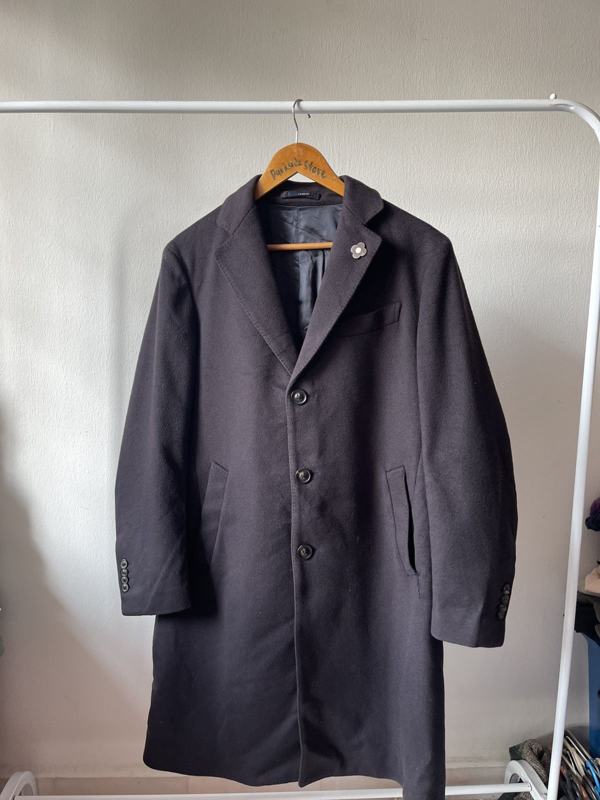 Lardini Lardini Lana Wool Pin Coat Size US M / EU 48-50 / 2 - 3 Thumbnail