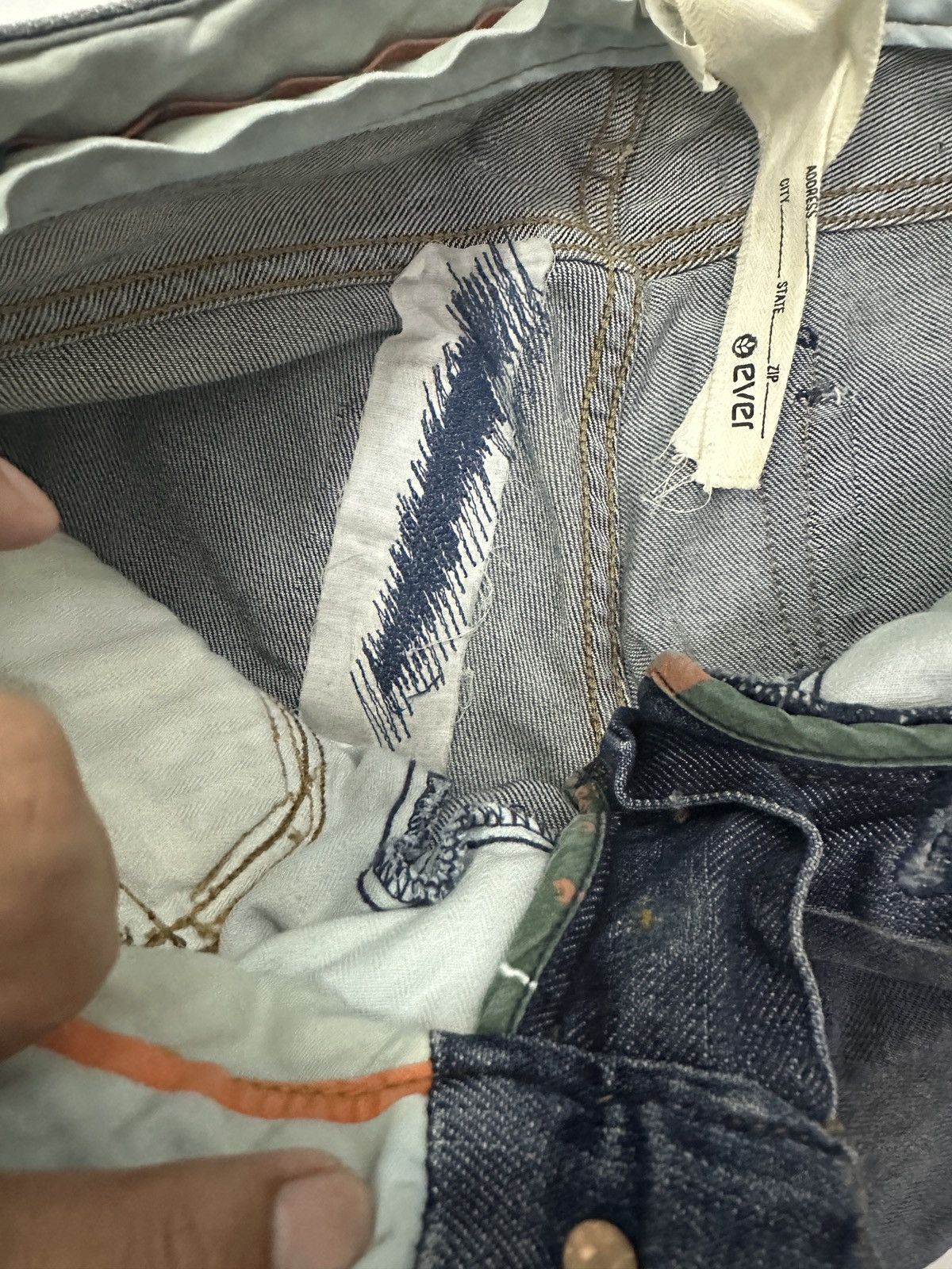 Ever × Japanese Brand × Vintage Vintage EVER Distressed Flare Jeans Slim Fits Size US 27 - 8 Thumbnail