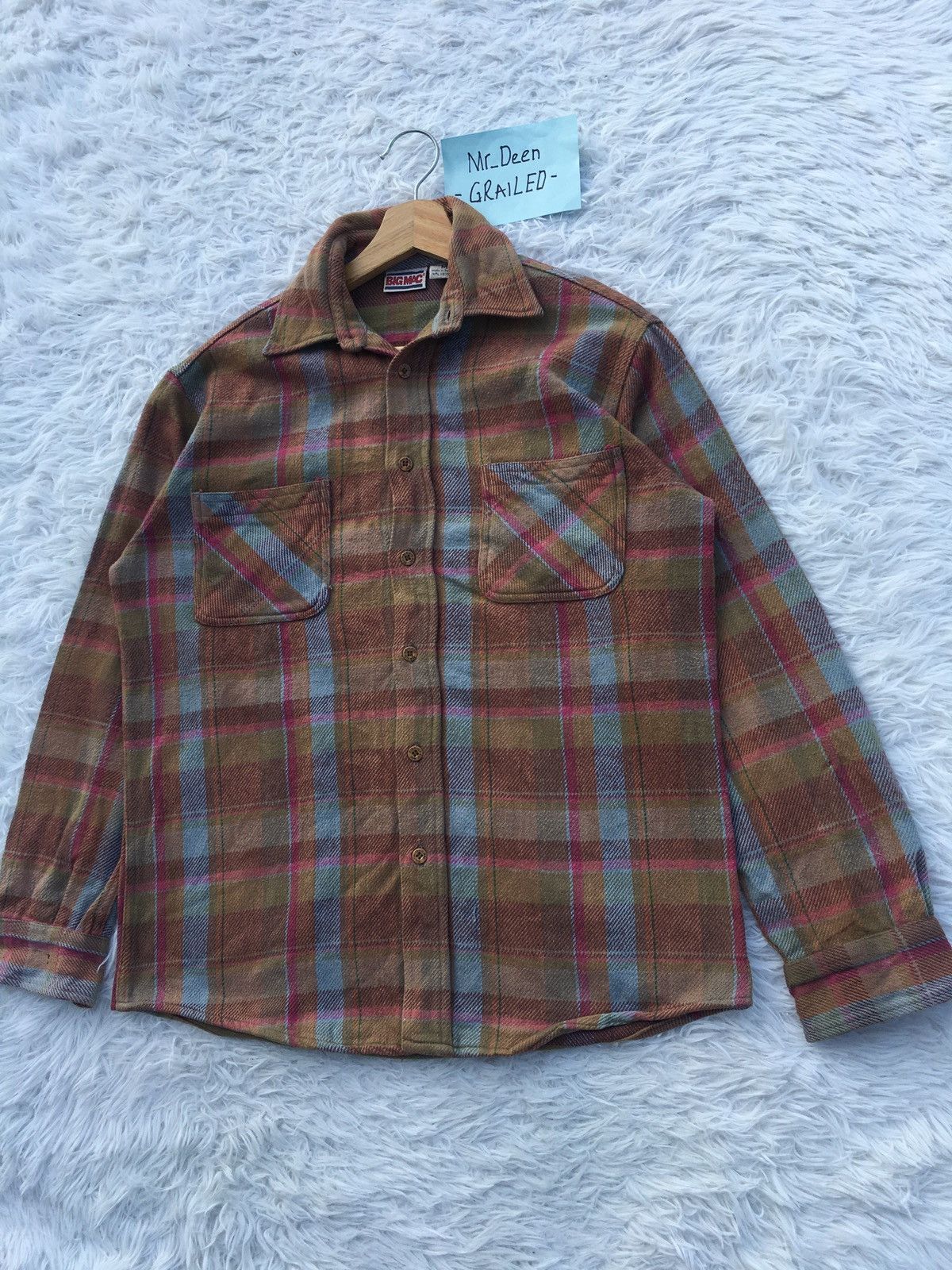 Big Mac Vintage 90s Big Mac Flannel Shirt USA Made Size US M / EU 48-50 / 2 - 3 Thumbnail