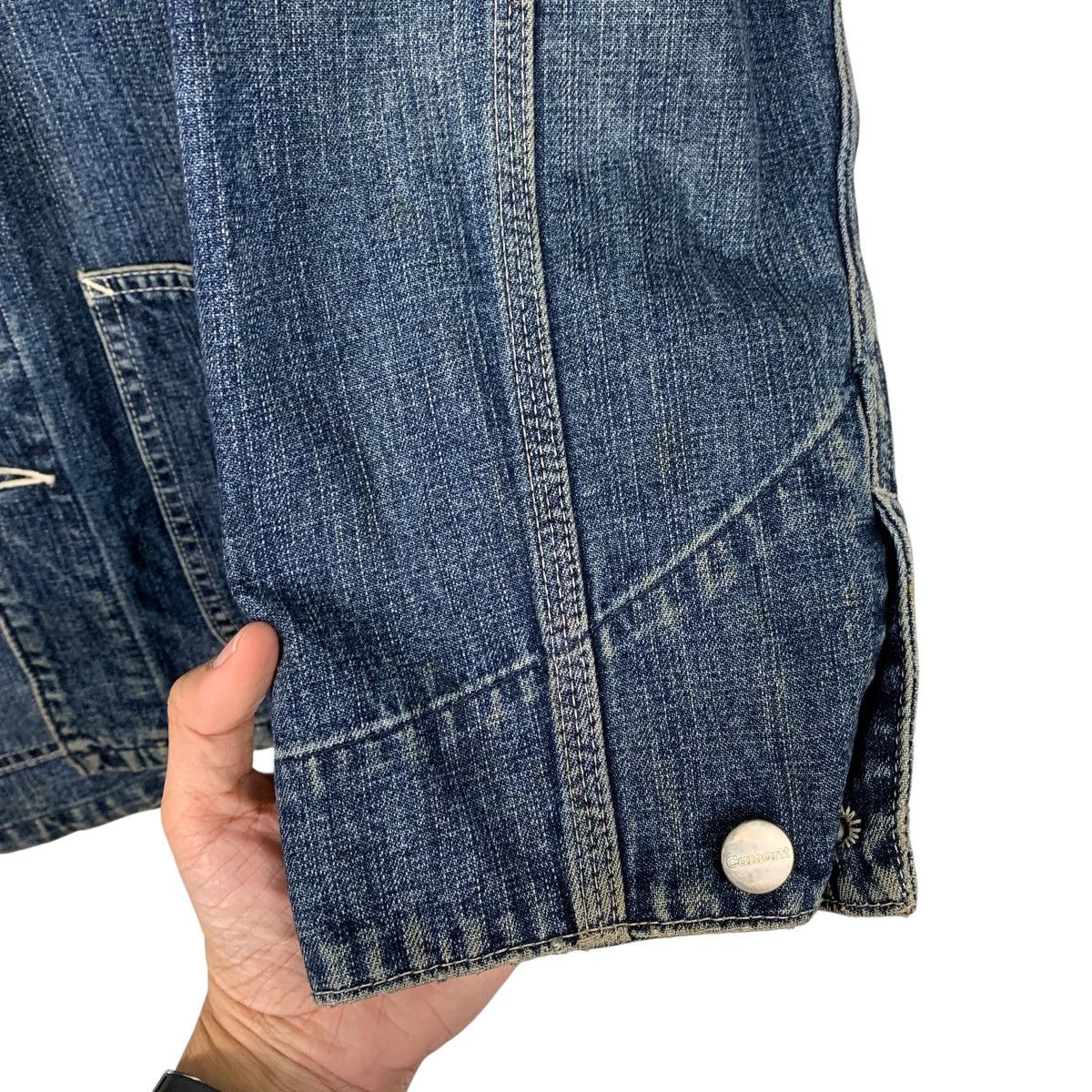 Carhartt Vintage Carhatt Denim Chore Jacket Size US L / EU 52-54 / 3 - 13 Thumbnail