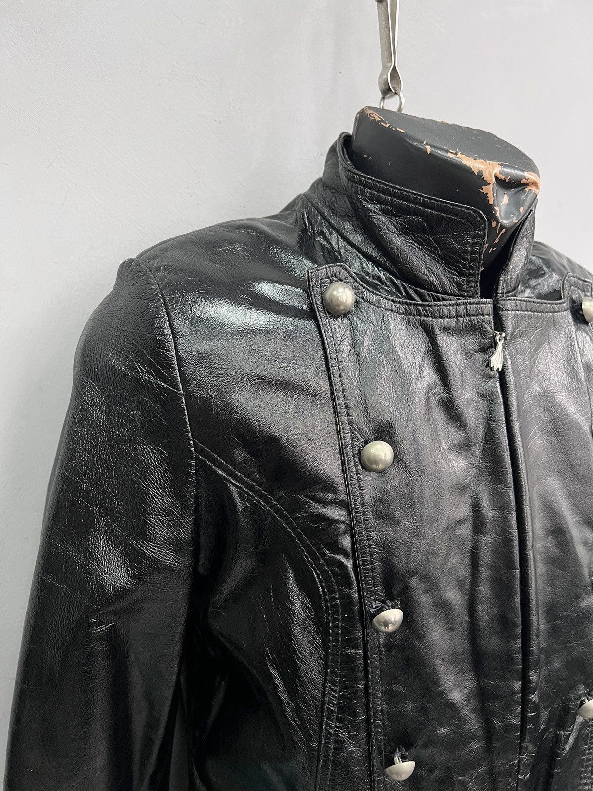 PPFM Rare leather officer napoleon jacket hype opium style Size US M / EU 48-50 / 2 - 5 Thumbnail