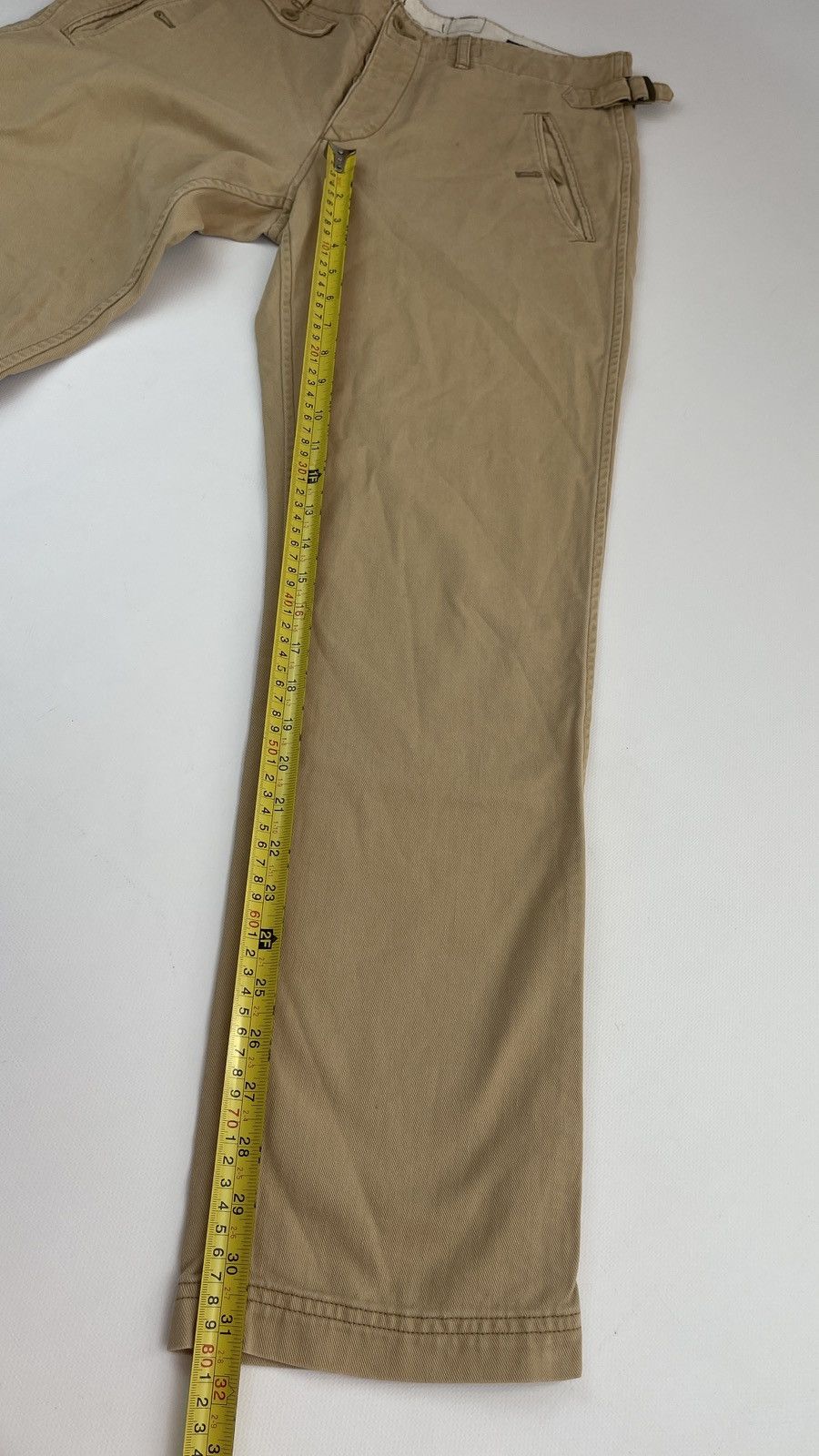 Polo Ralph Lauren × Vintage Polo Ralph Lauren Vintage 33x31 Beige Pants Size US 33 - 9 Thumbnail