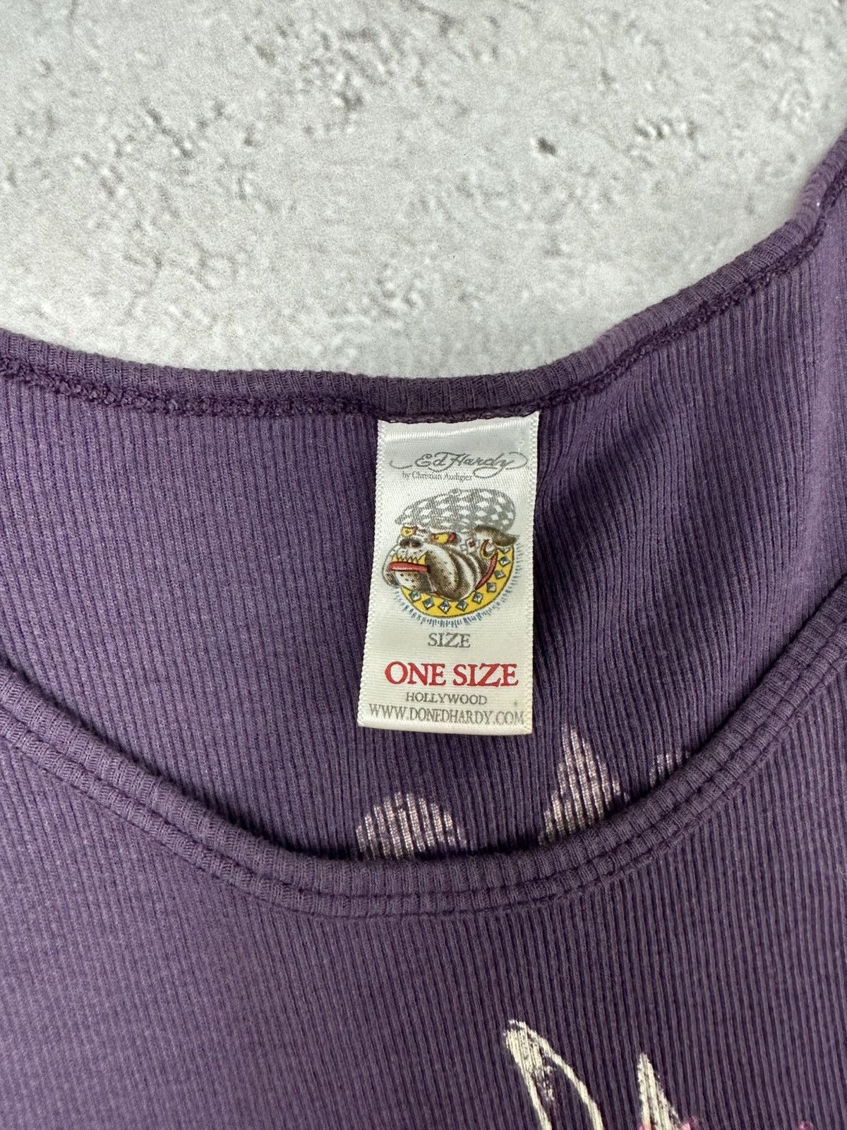 Ed Hardy Vintage Y2k Ed hardy by Christian Audigier Pray For Surf Top Size ONE SIZE - 6 Thumbnail