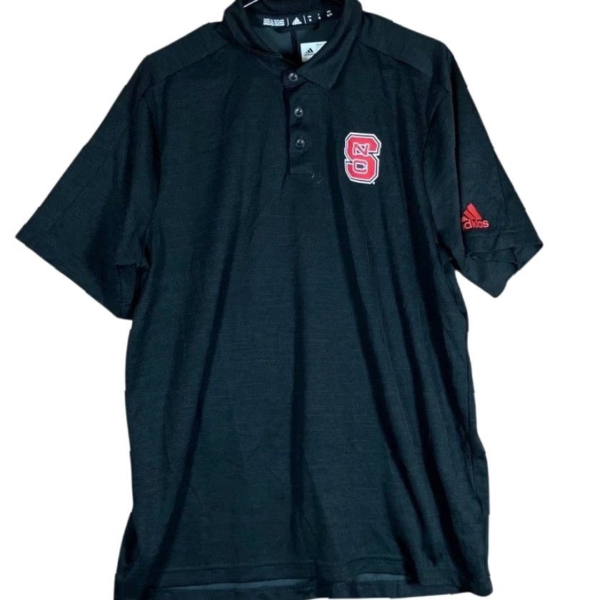 Adidas Adidas Mens Polo Shirt Black Aeroready Tech Short Sleeve Athletic Stretch XL Polo Shirt Mens Black Aeroready Size US XL / EU 56 / 4 - 2 Thumbnail