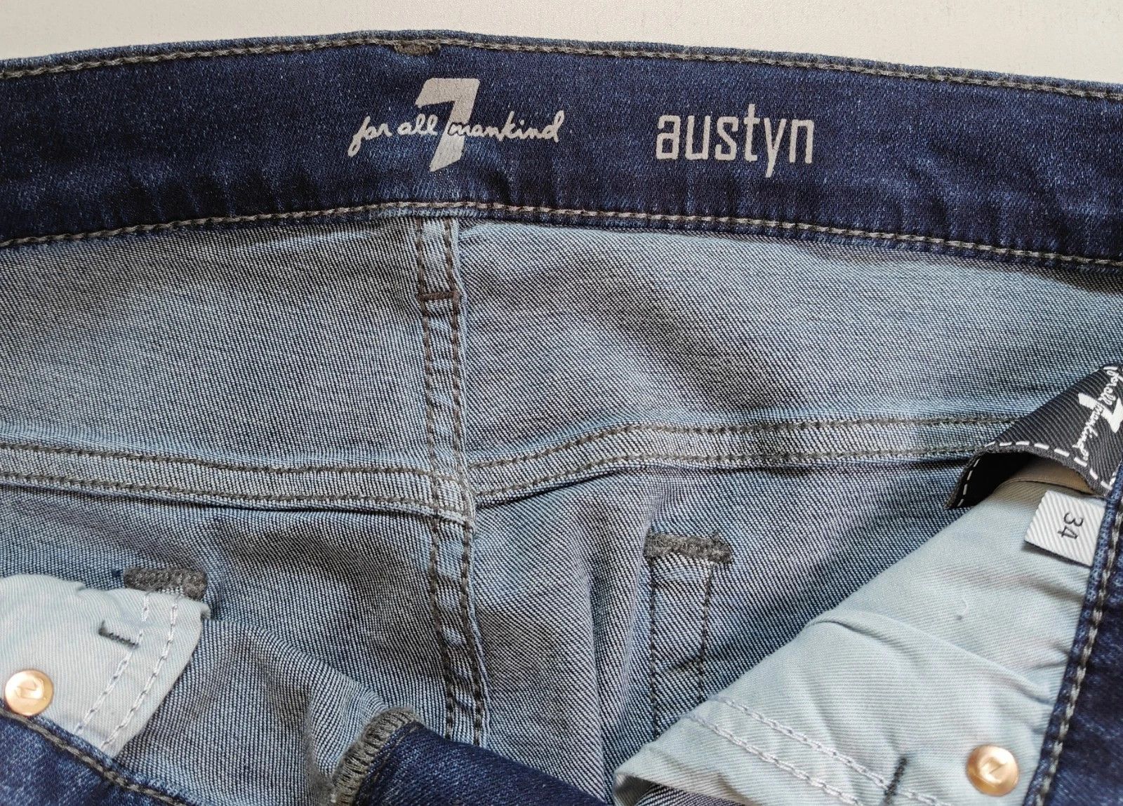 7 For All Mankind 7 For All ManKind AUSTYN Tonal Rinse JEANS T / 6030 Size US 34 / EU 50 - 7 Thumbnail