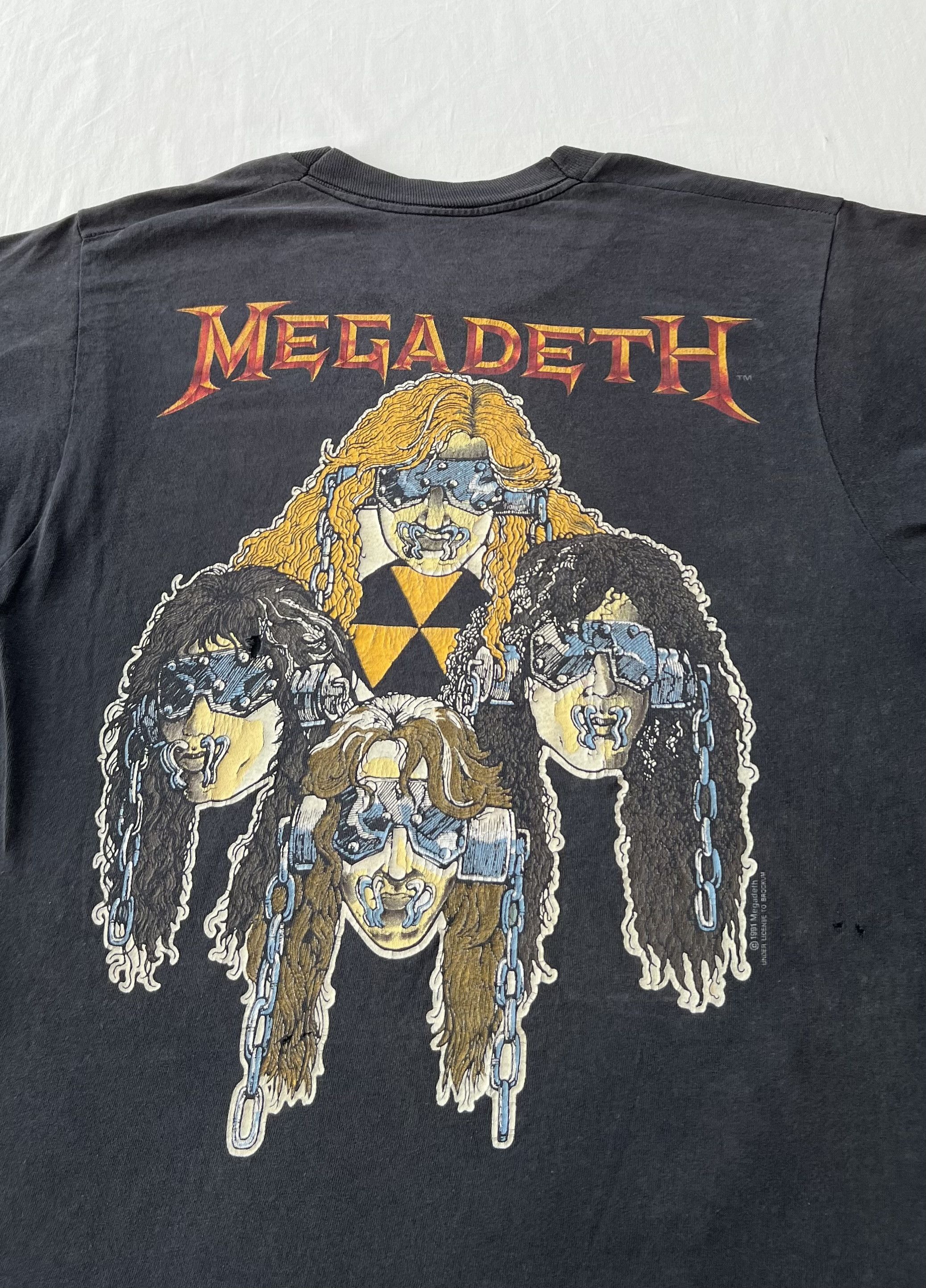 Band Tees Vintage 1991 Megadeth Vic Rattlehead Thrash Metal Band Tee Size US L / EU 52-54 / 3 - 18 Thumbnail