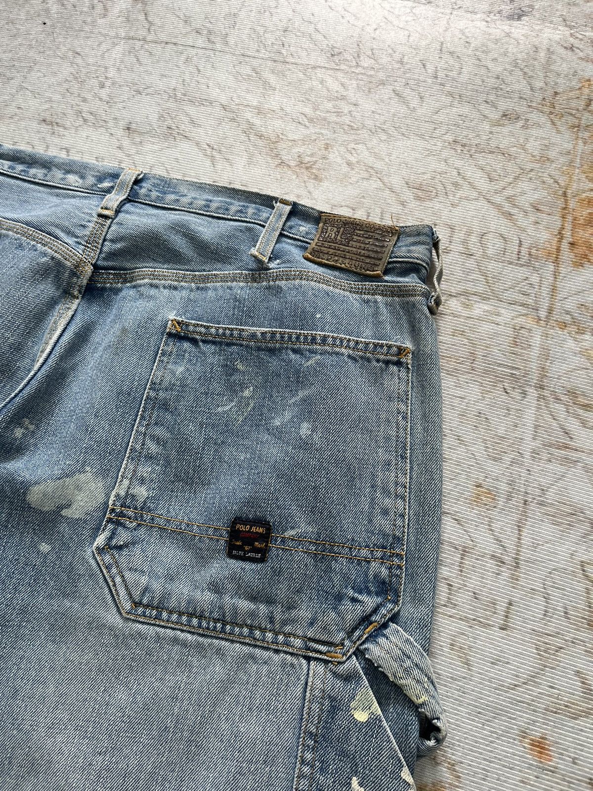 Ralph Lauren Vintage Ralph Lauren Carpenter Splatter Denim Size US 38 / EU 54 - 3 Thumbnail