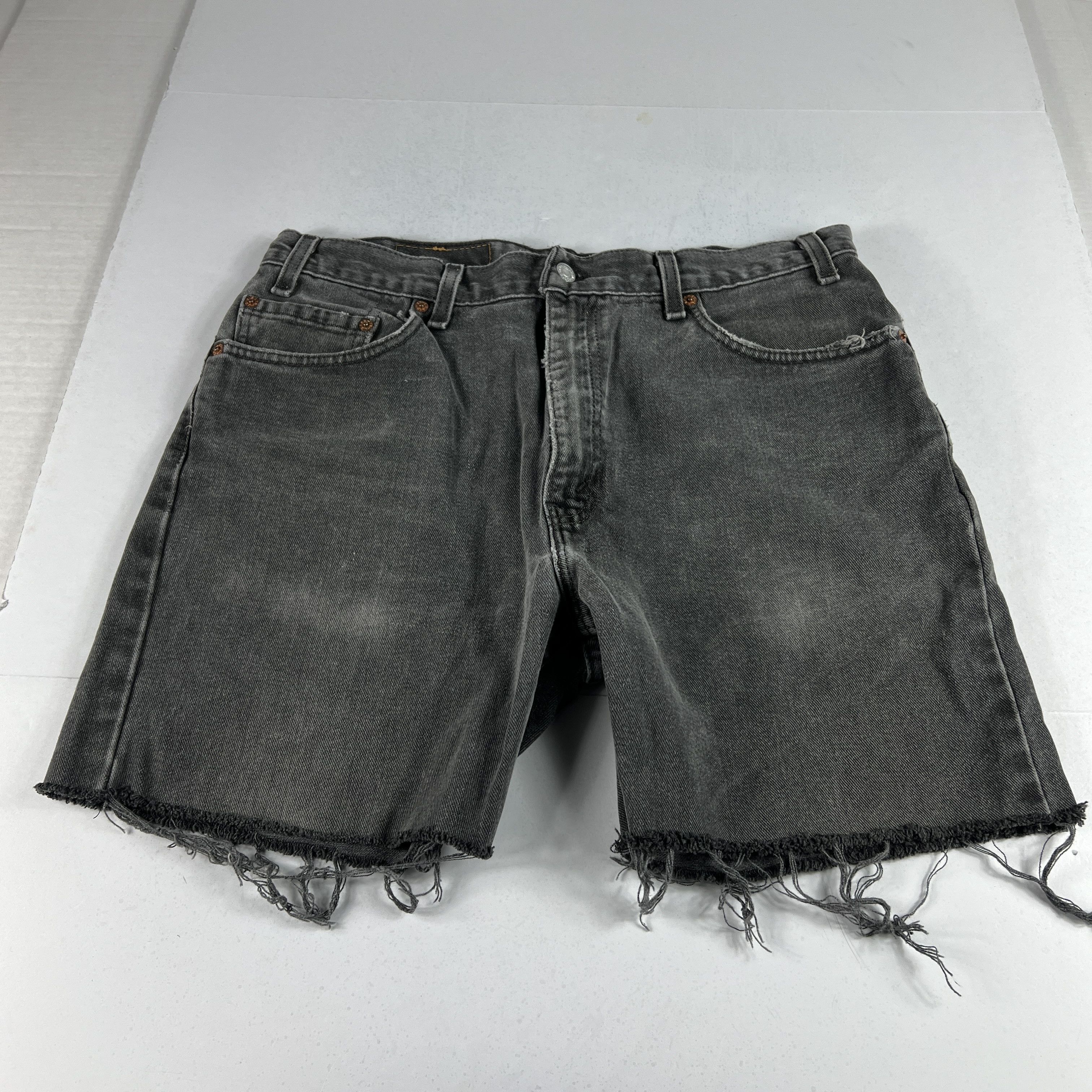 Levi's × Vintage Y2K Levi's Jean Shorts 505 Faded Cut Off Cotton Denim Jorts Size US 34 / EU 50 - 1 Thumbnail