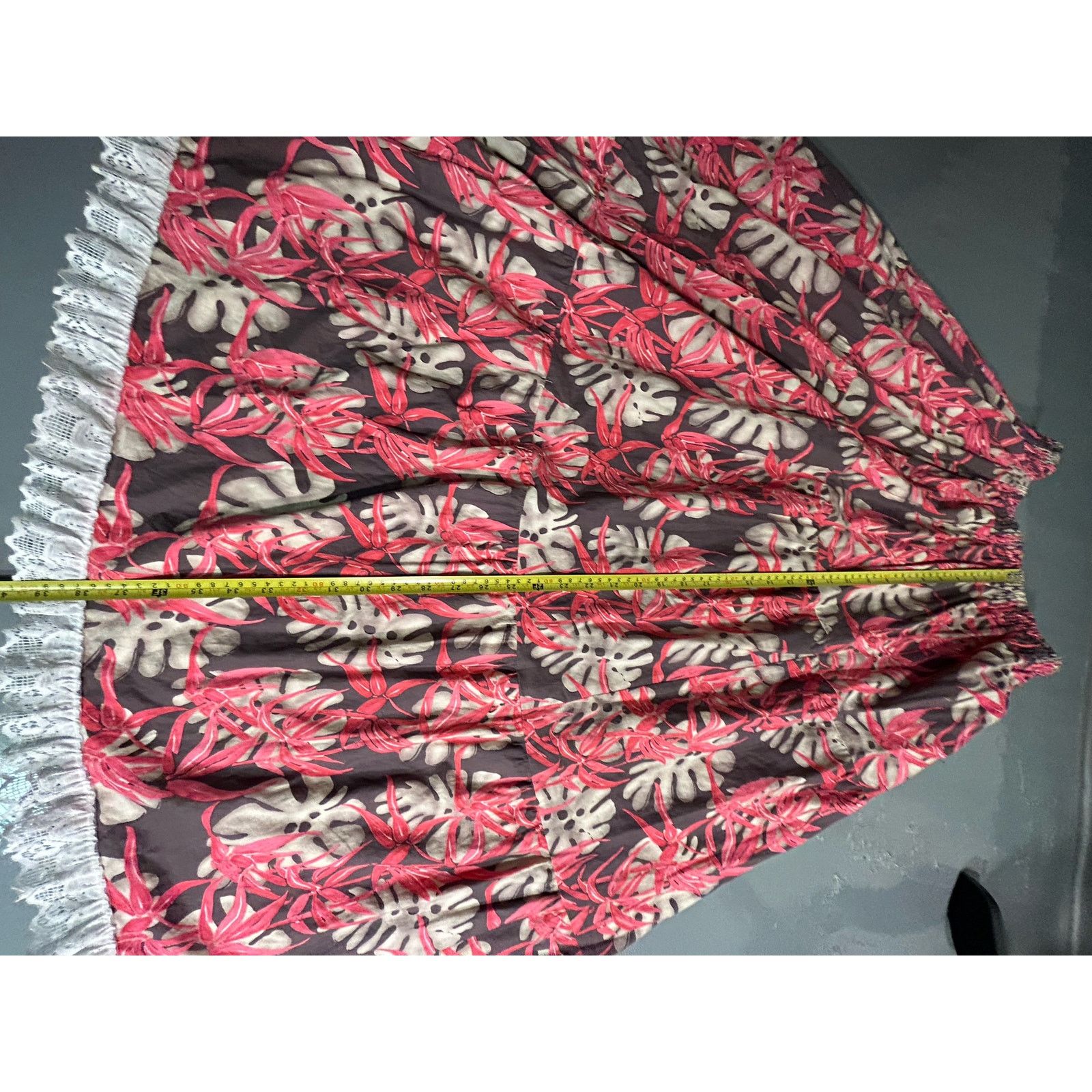 Other Flamenco hand made two piece set. trimming. Cropped top. M Size 26" / US 2 / IT 38 - 5 Thumbnail