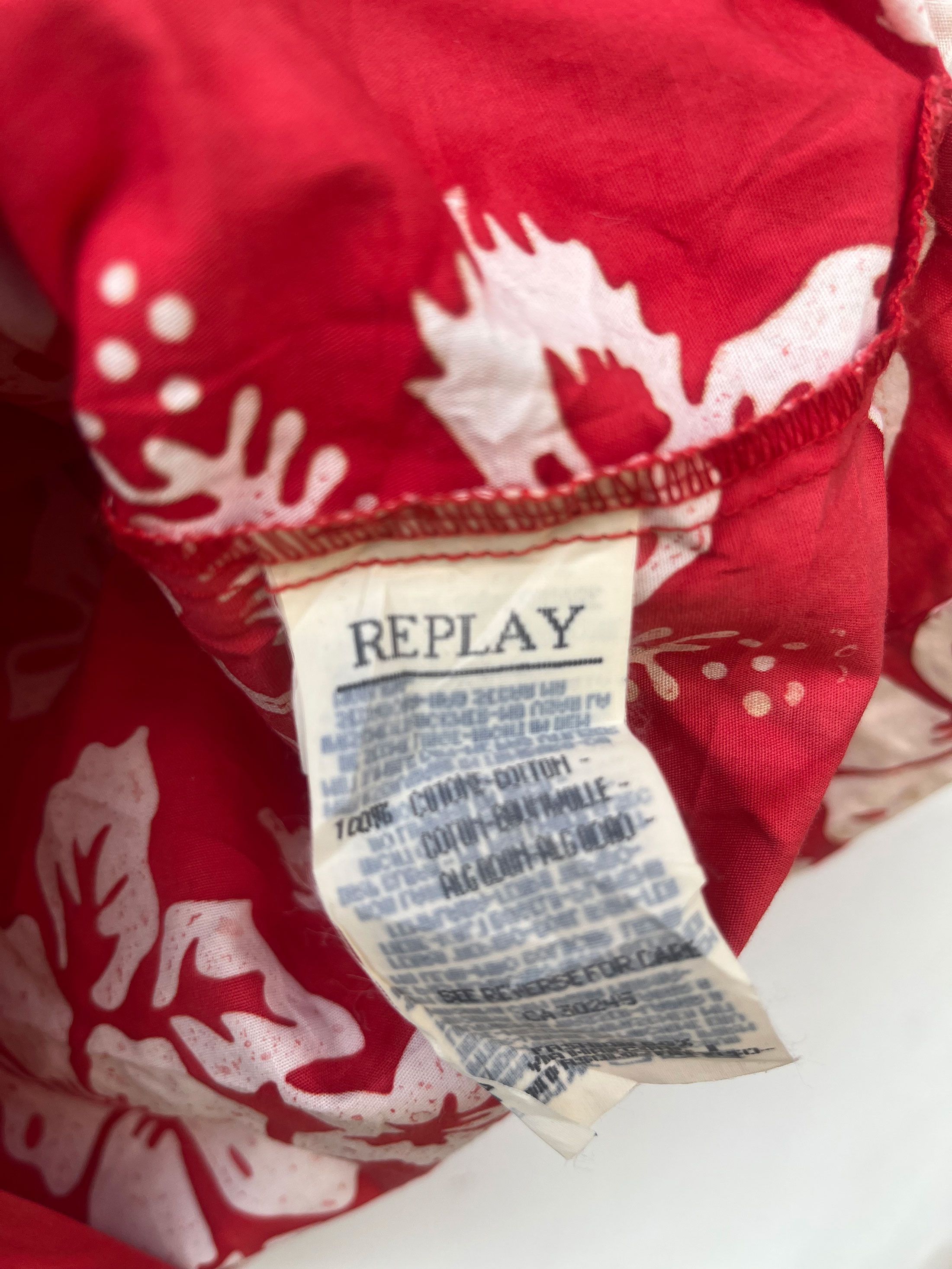 Replay Replay Flower Printed Camp Hawaii Hawaiin Aloha Short Sleeve Size US M / EU 48-50 / 2 - 3 Thumbnail